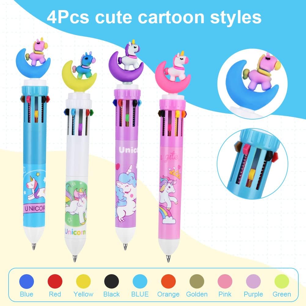 Stylos à Bille Roulante Multicolores - 4pcs – Image 4