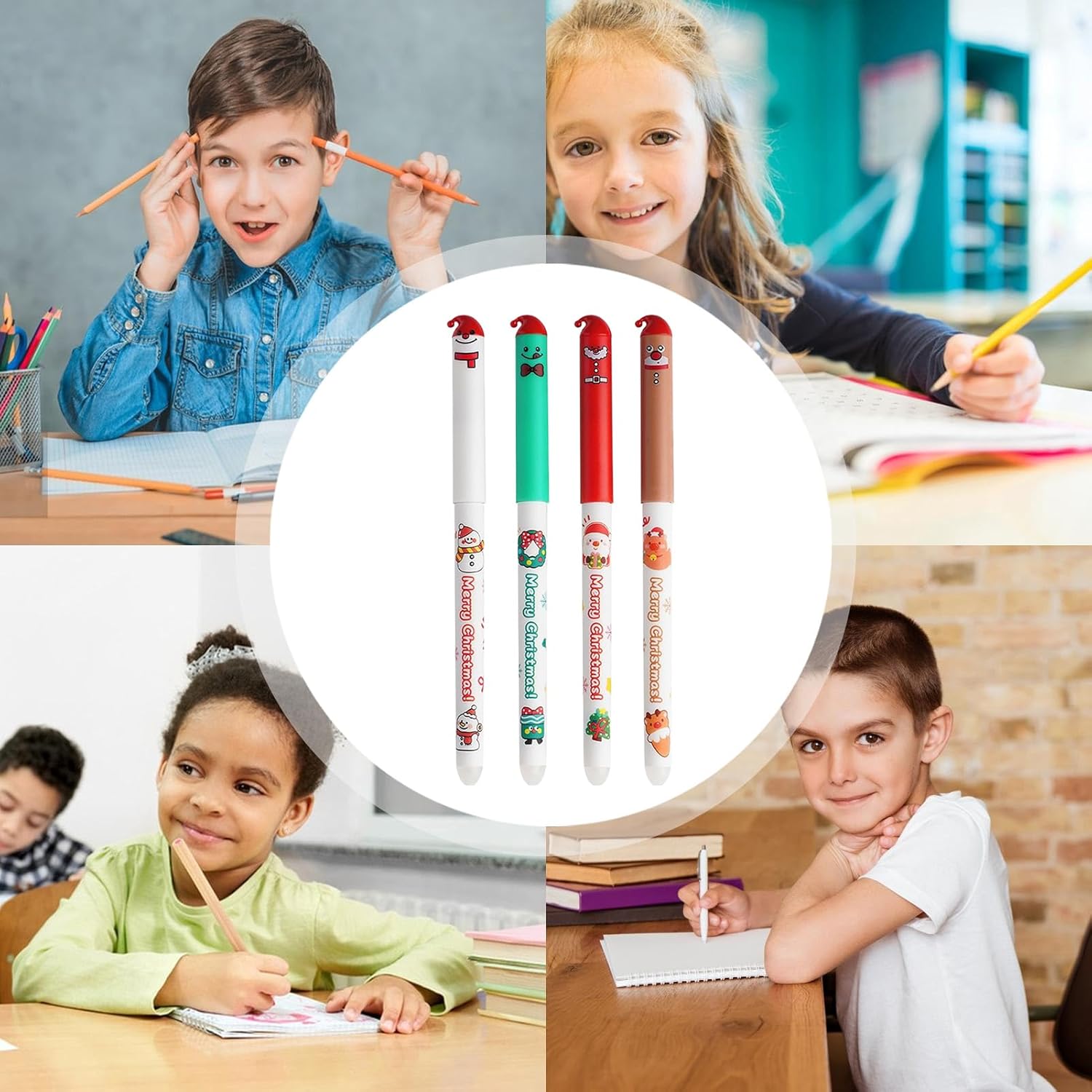 Stylo Effaçable Noël 2025 - Pack de 4 – Image 4