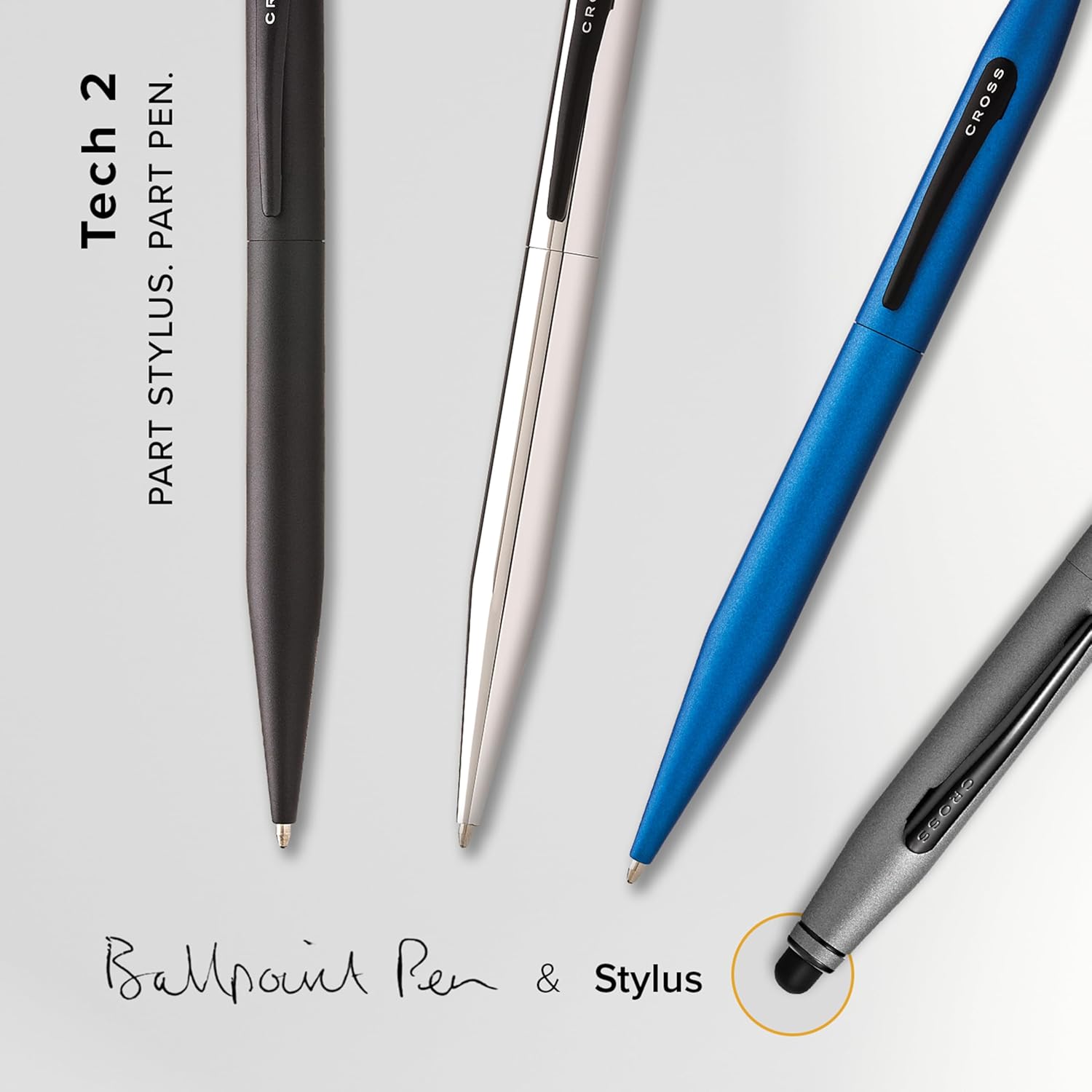CROSS Tech2 Chrome : Stylo Bille et Stylet 2 en 1 – Image 5