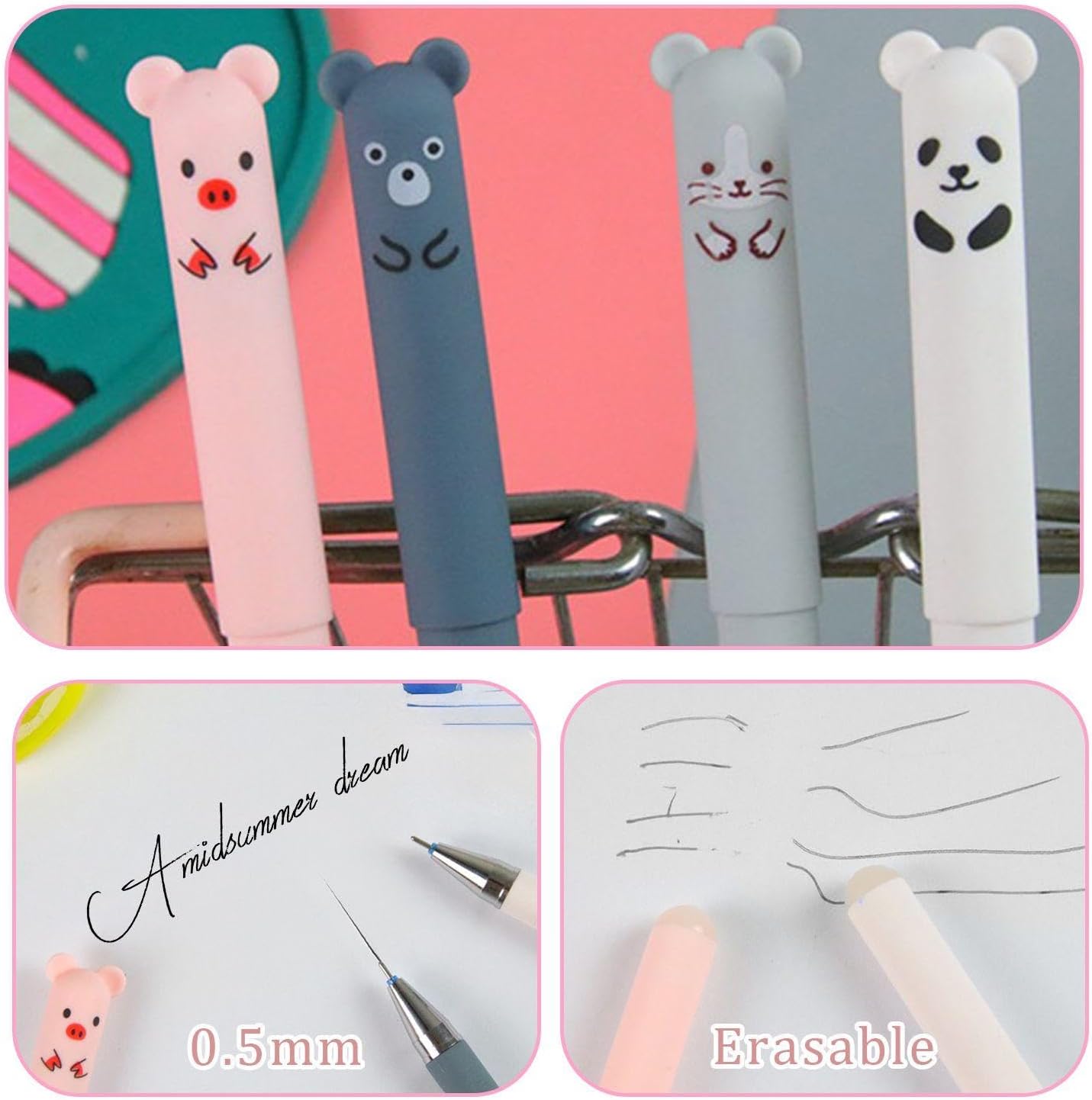 Set de Papeterie Animaux Mignons - 12 Pièces – Image 5