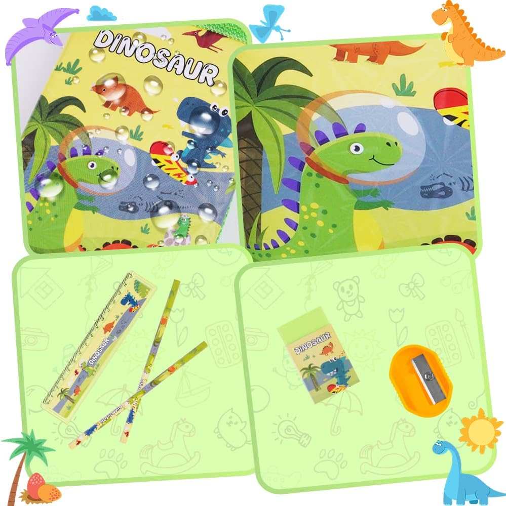 Ensemble Papeterie Dinosaure 6 pcs pour Enfants – Image 4