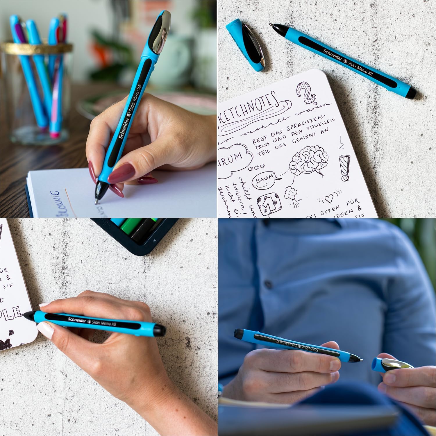 Set de 4 Stylos à Bille Schneider – Image 3