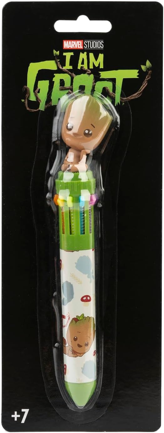Stylo Groot 10 Couleurs Rétractable - Fournitures Scolaires – Image 2