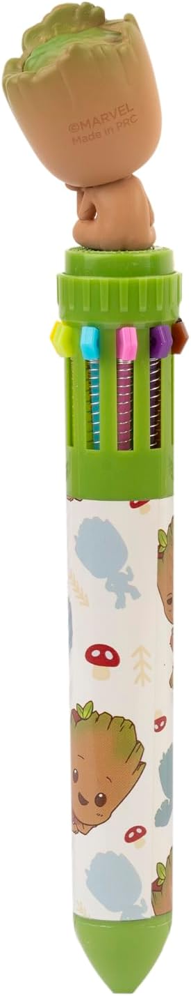 Stylo Groot 10 Couleurs Rétractable - Fournitures Scolaires – Image 3