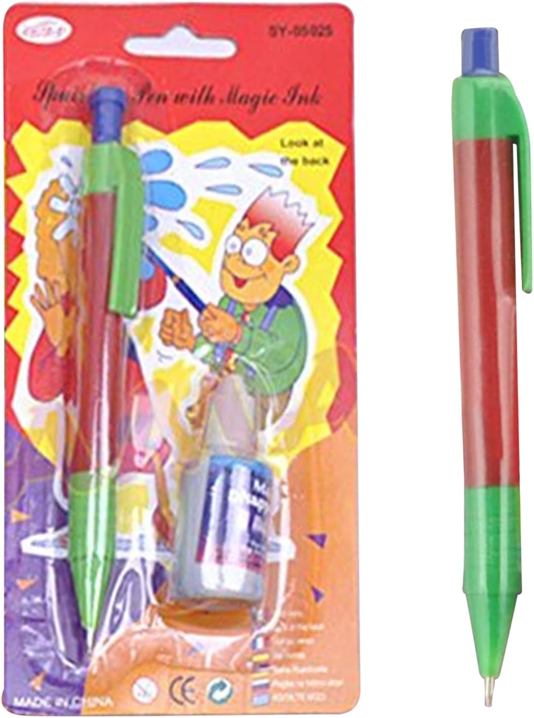 Stylo Blague Rétractable avec Pulvérisation d'Eau – Image 6