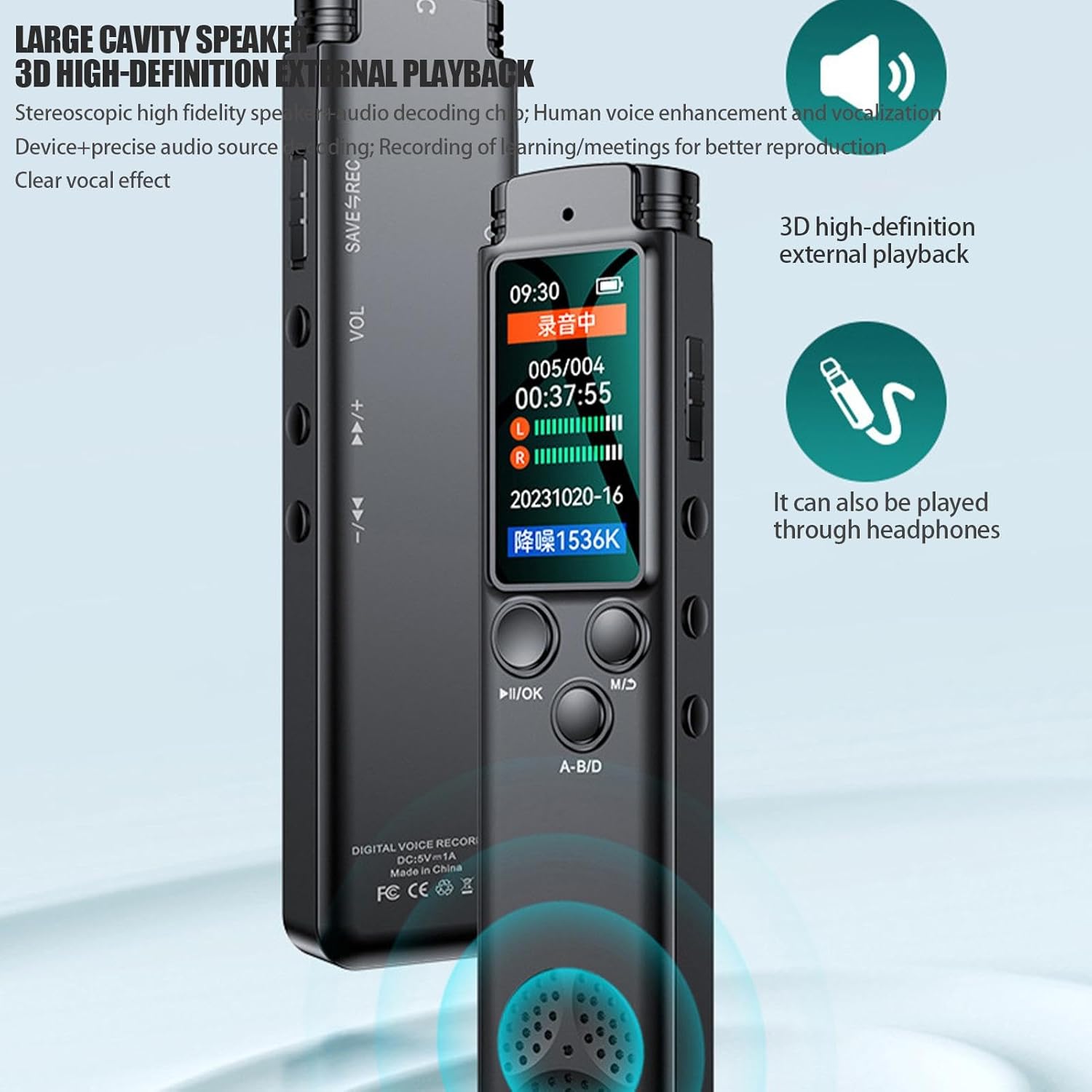 Stylo Enregistreur Audio HD | Réduction de Bruit – Image 4