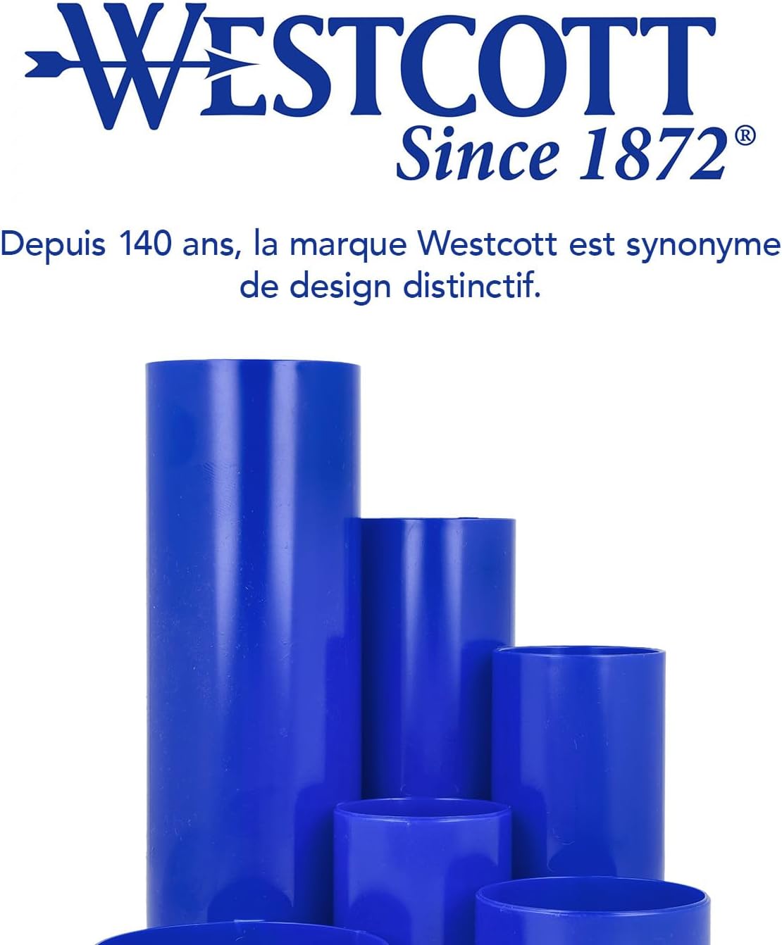 Westcott Porte-Crayons Bleu à 6 Compartiments – Image 6