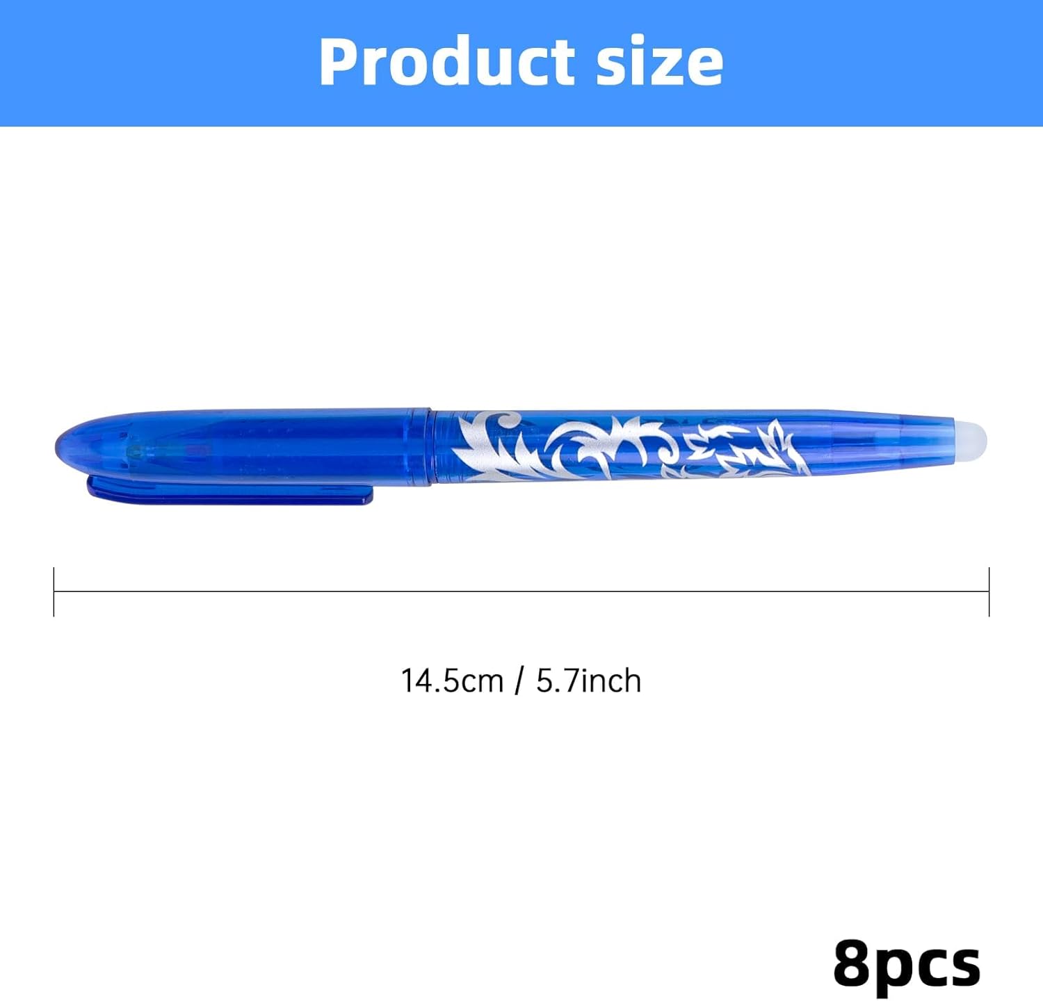 Stylos à Bille Effaçables - Lot de 8 – Image 2