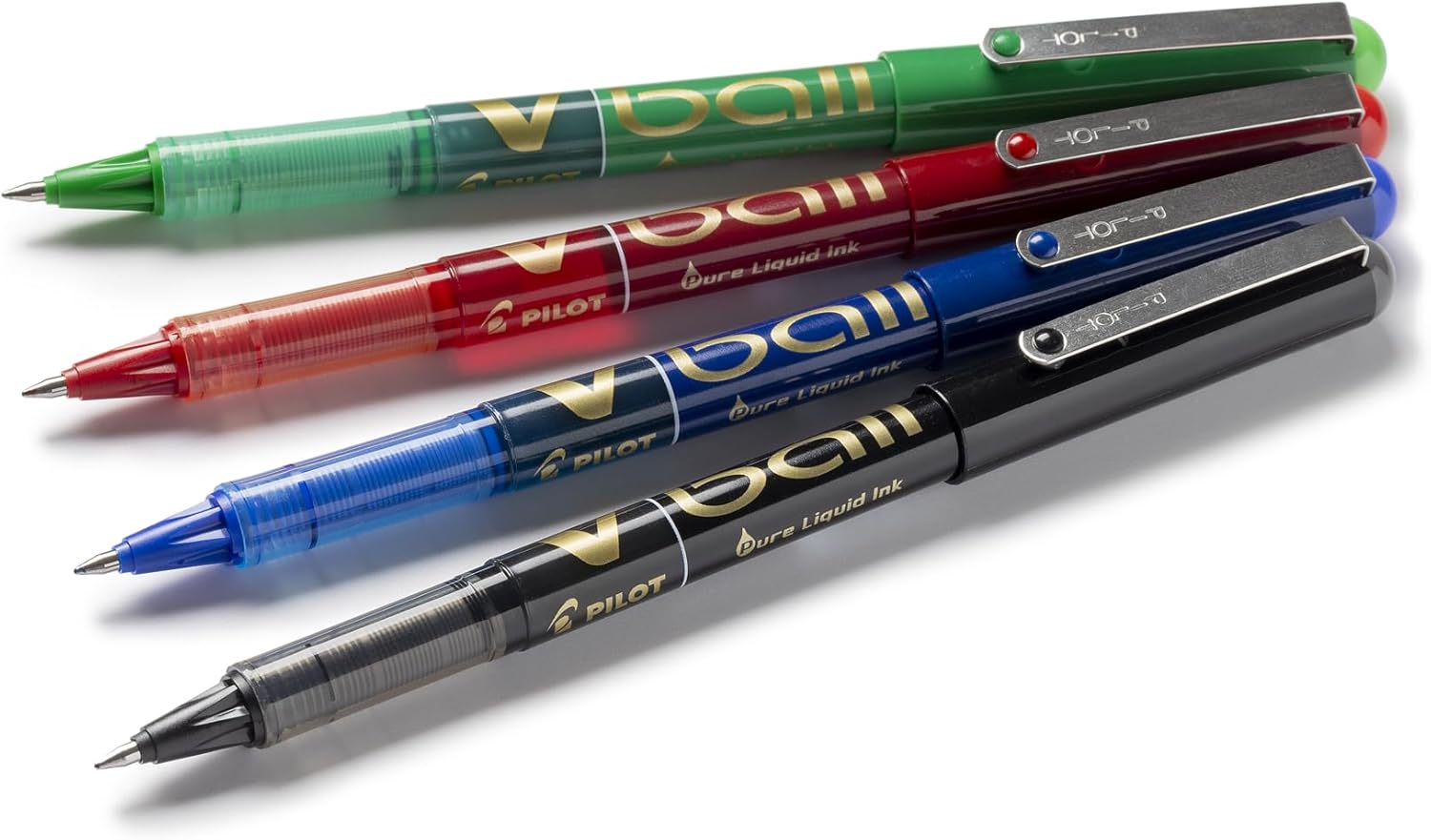 Lot de 4 Stylos Roller V-ball 07 Noir – Image 4