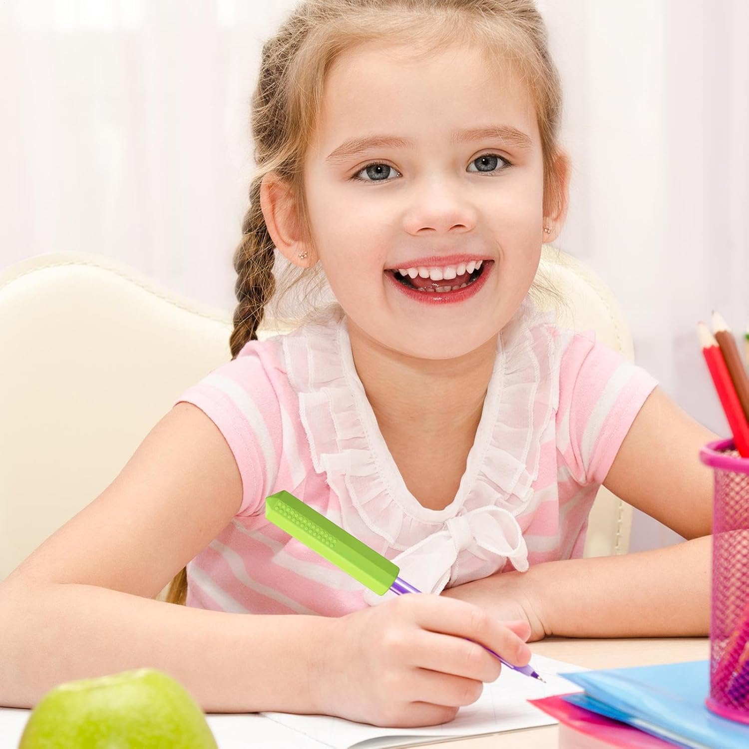 6 Crayons Sensoriels Colorés à Mâcher – Image 2