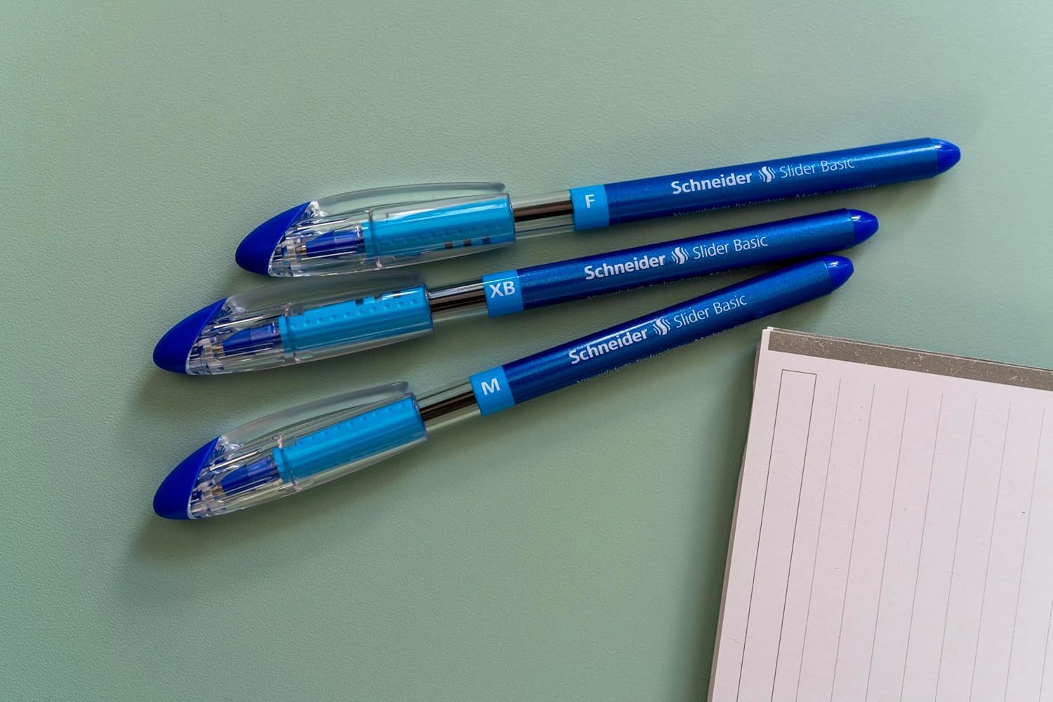 Lot de 10 Stylos à Bille Schneider XB Bleu – Image 3