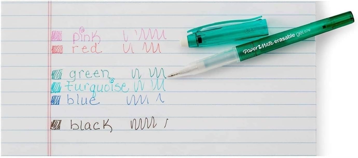 Stylos Gel Effaçables Papermate - Lot de 8 + Recharges – Image 4