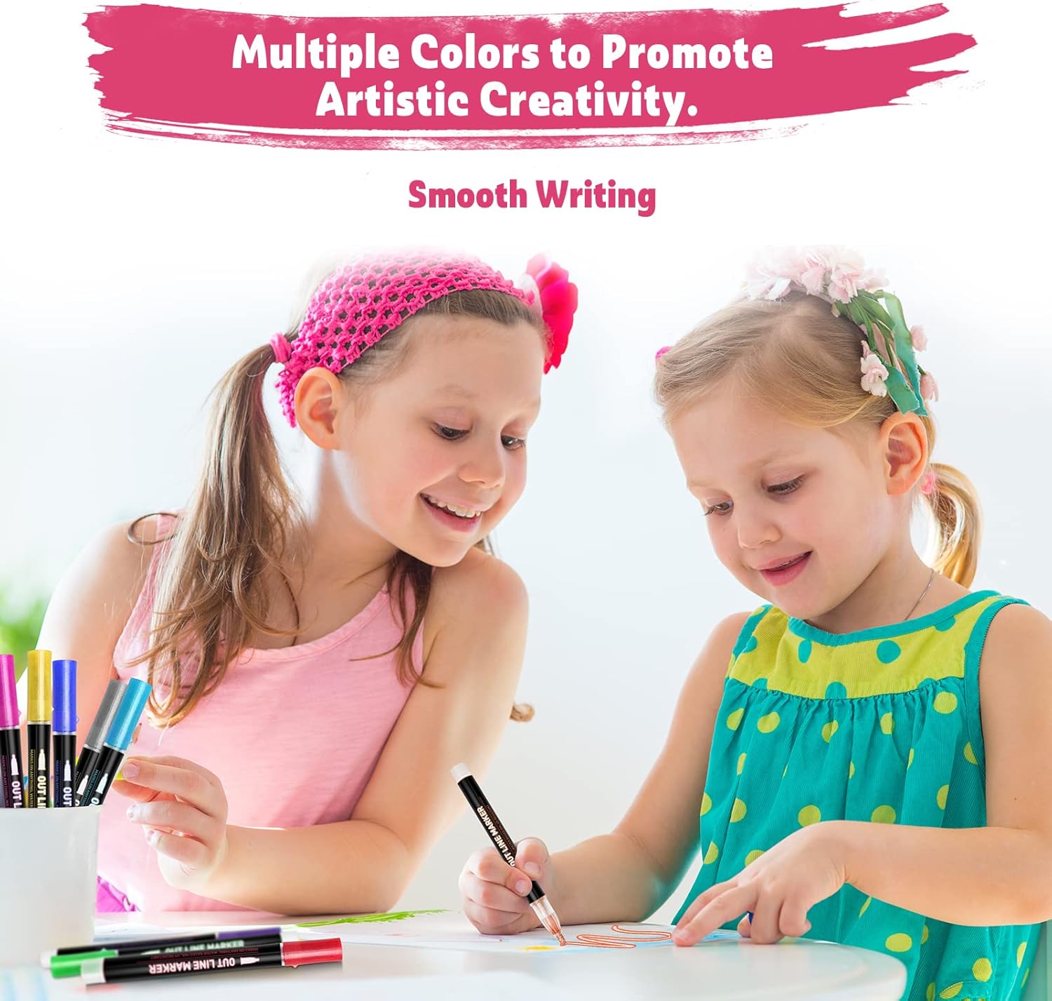 Jouet Paillettes Feutres Magiques pour Filles – Image 3
