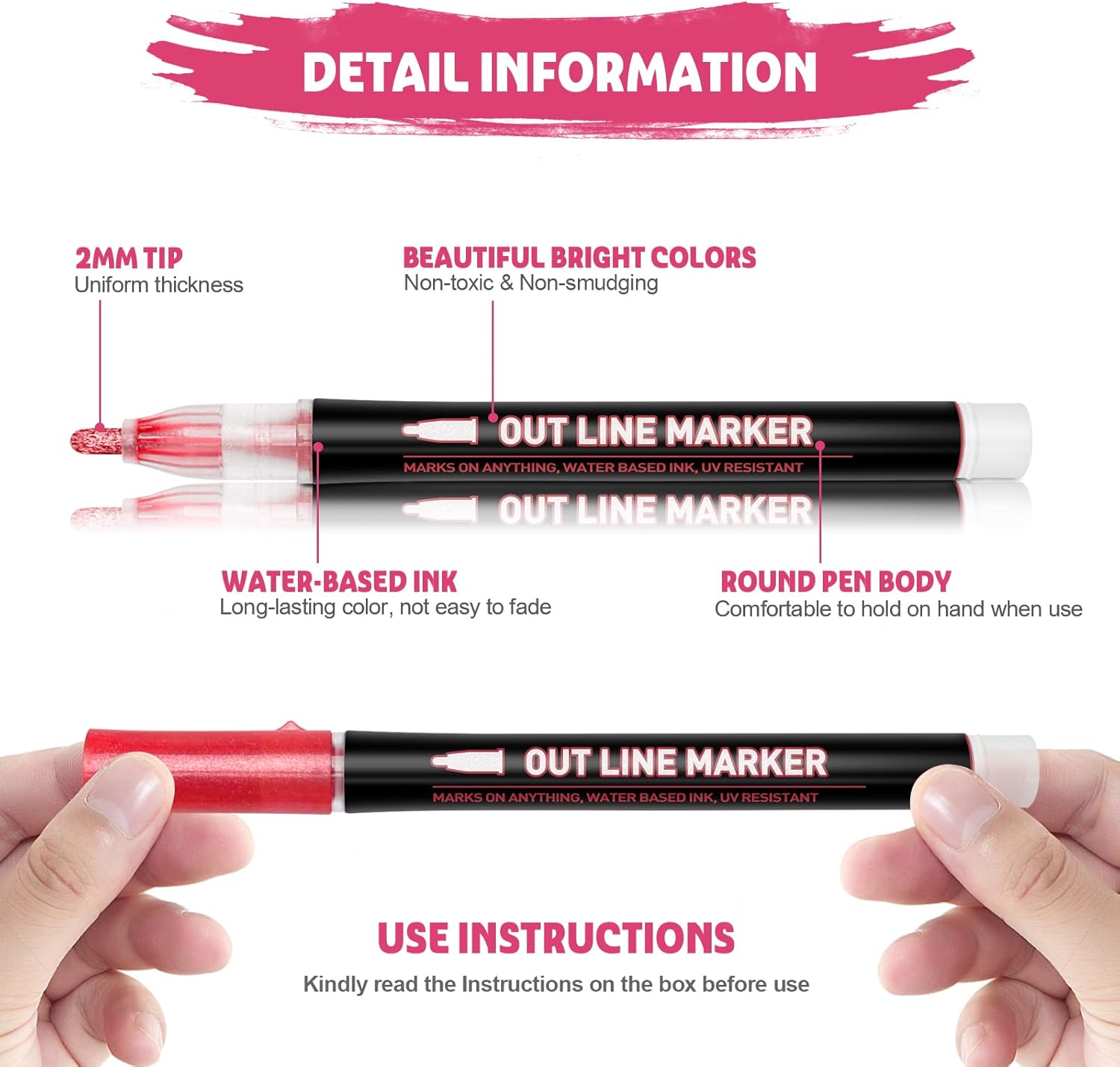 Jouet Paillettes Feutres Magiques pour Filles – Image 6