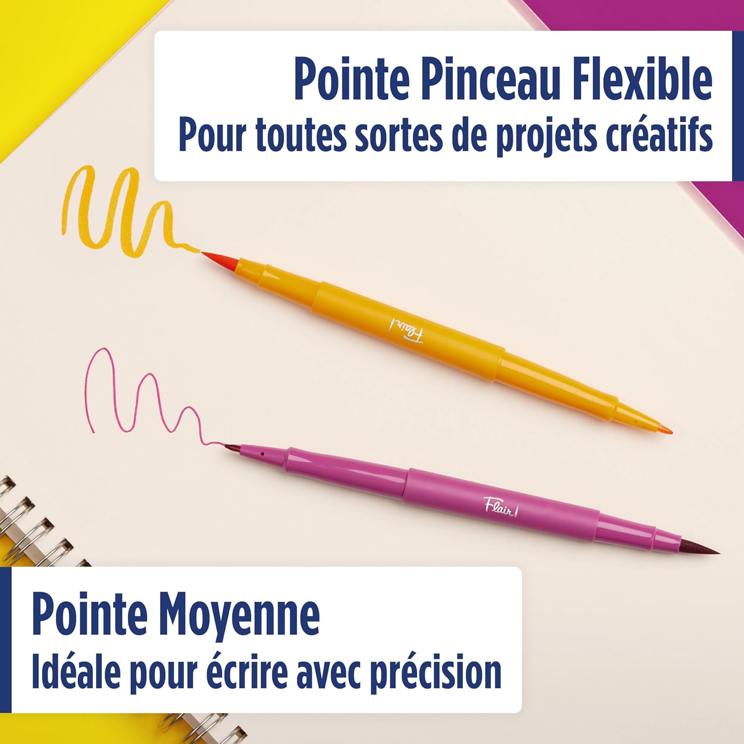 Stylos Paper Mate Flair DUAL - Lot de 8 Couleurs – Image 2