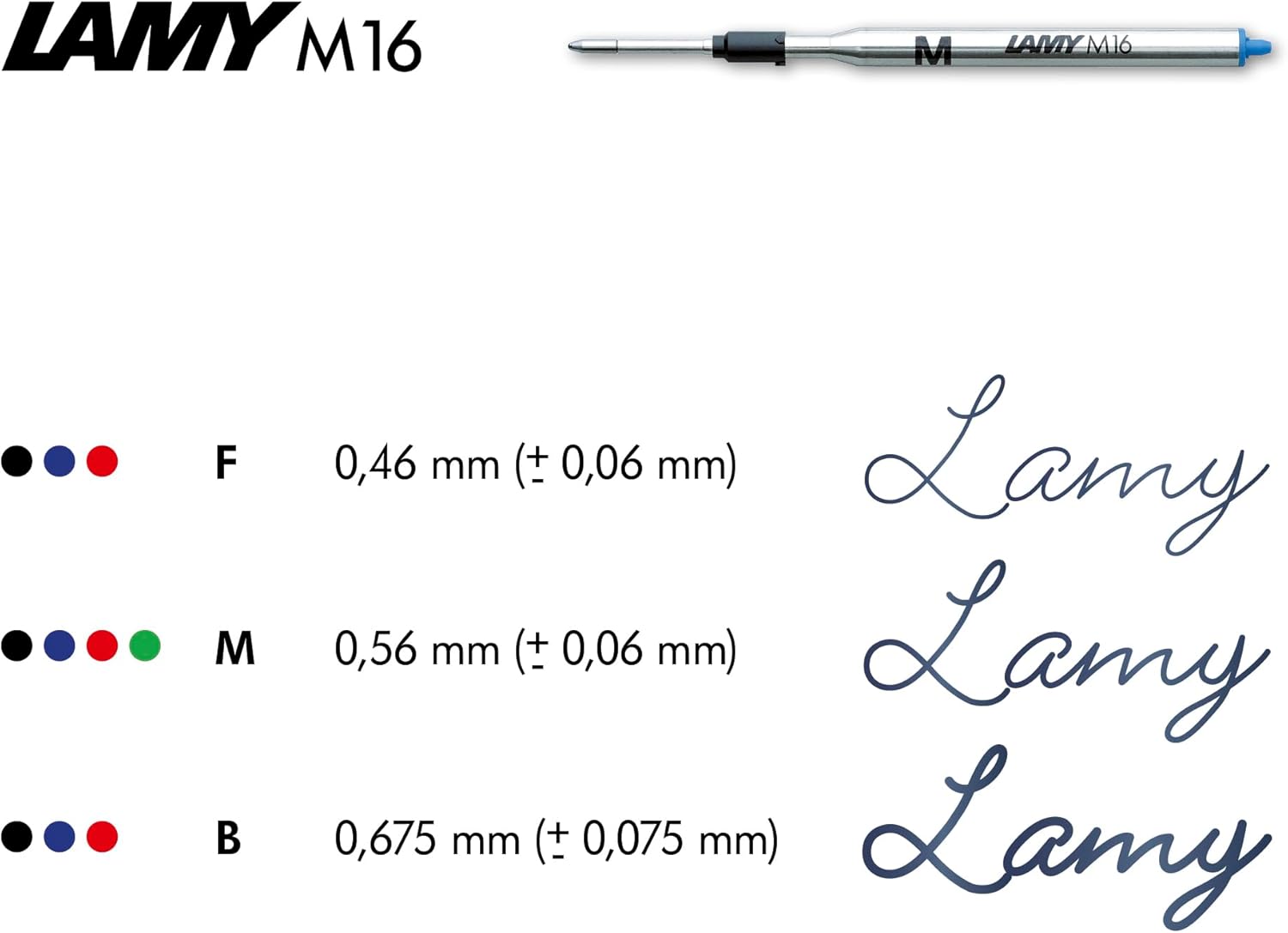 Stylo à Bille LAMY M+ 204 Bleu Chromé – Image 4