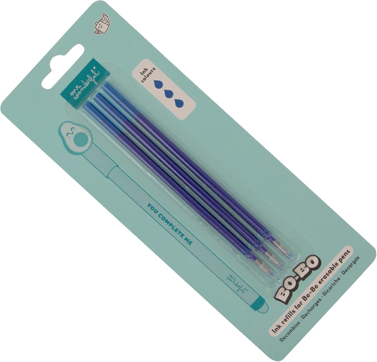 Recharges d'Encre Gel Thermosensible - Lot de 3 Bleu – Image 5