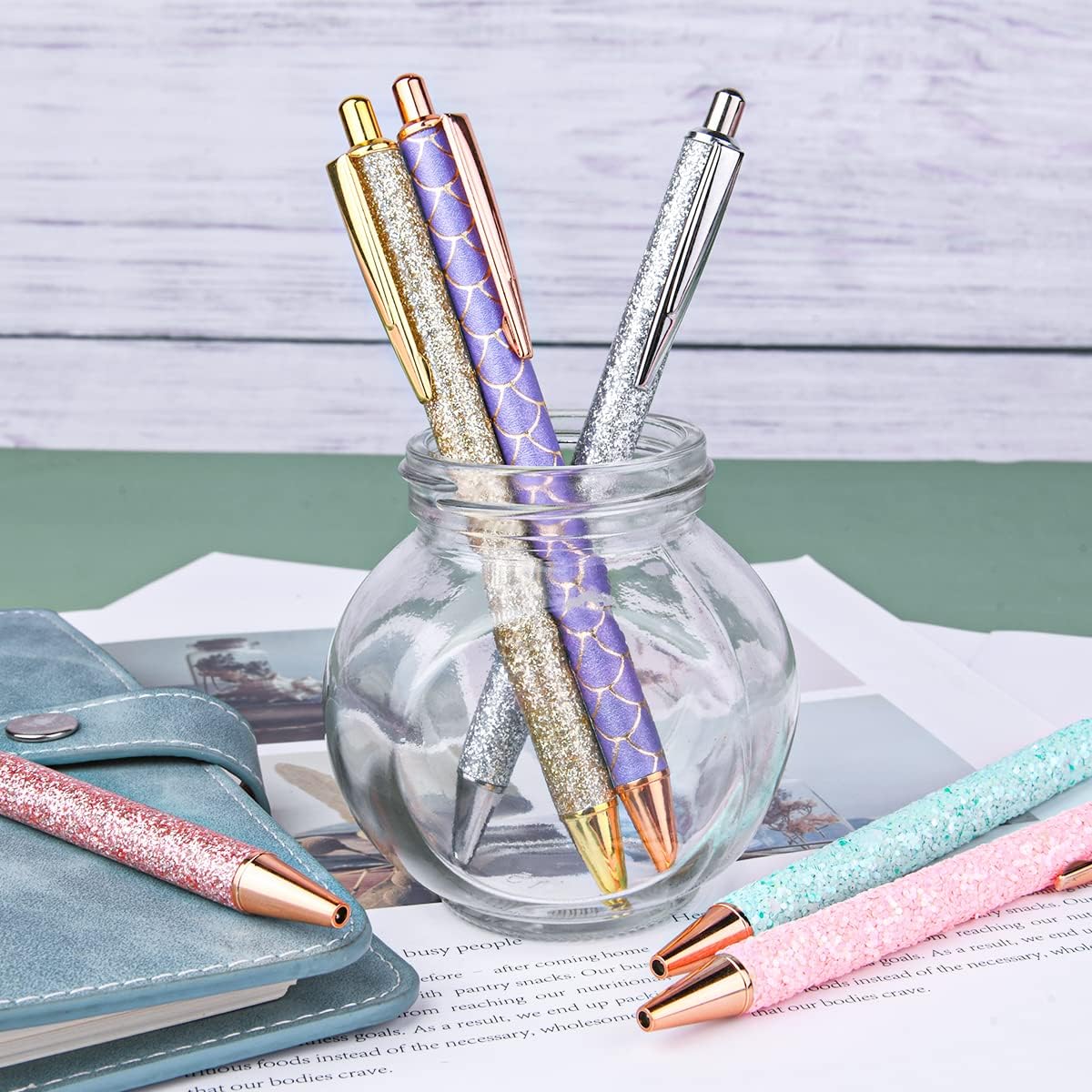Stylos à Bille Métal 7PCS - Élégance & Brillance – Image 4