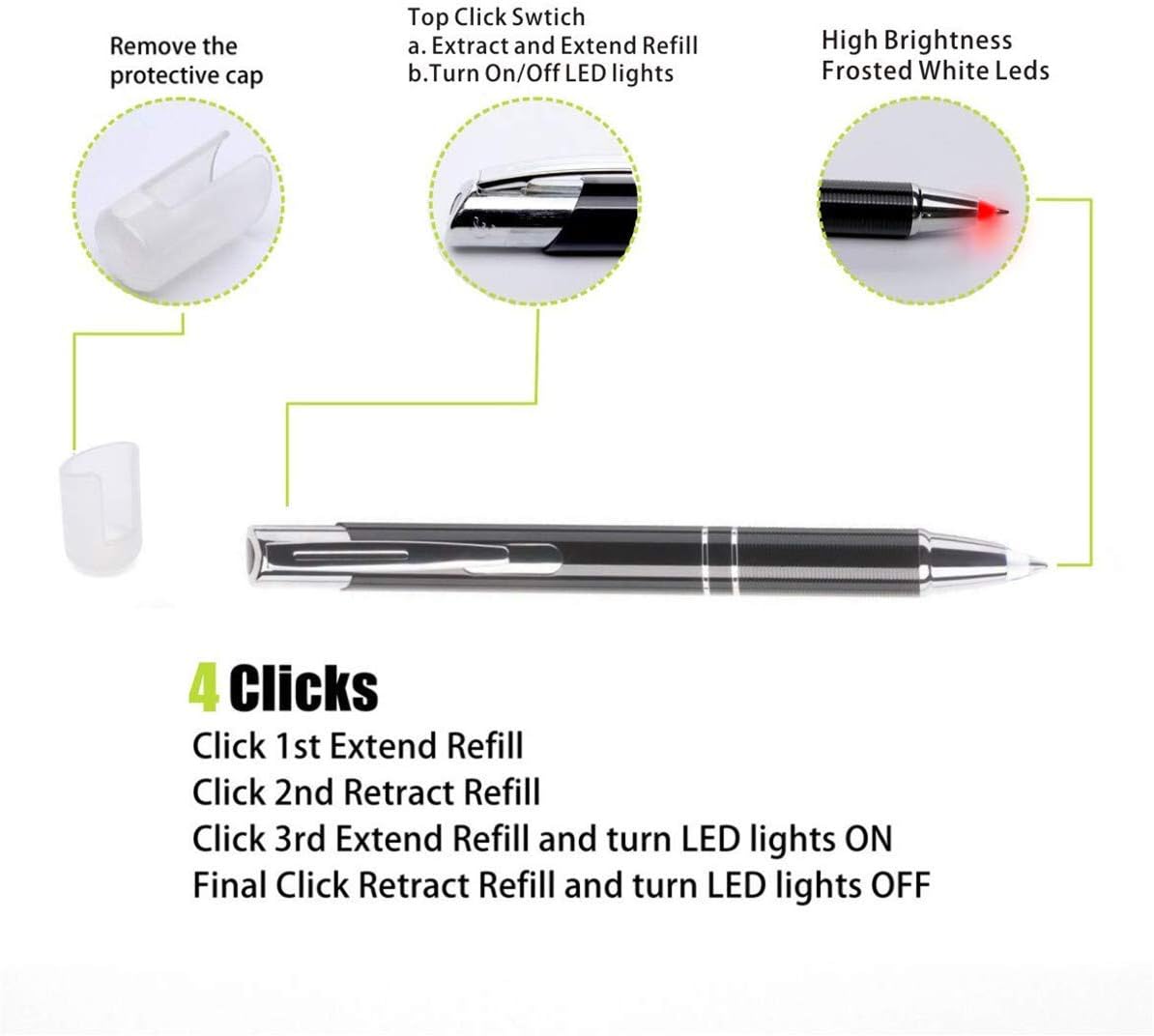 Stylo LED Glowseen pour Écriture Nocturne – Image 3