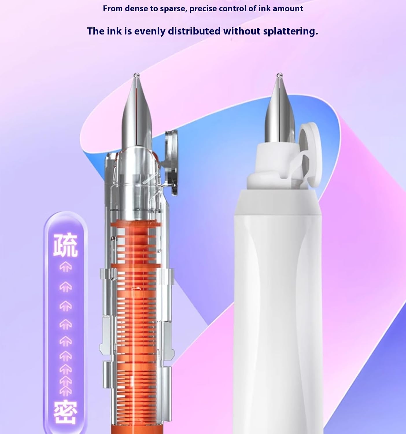 Stylo-Plume Rétractable avec 5 Cartouches Rechargeables – Image 5