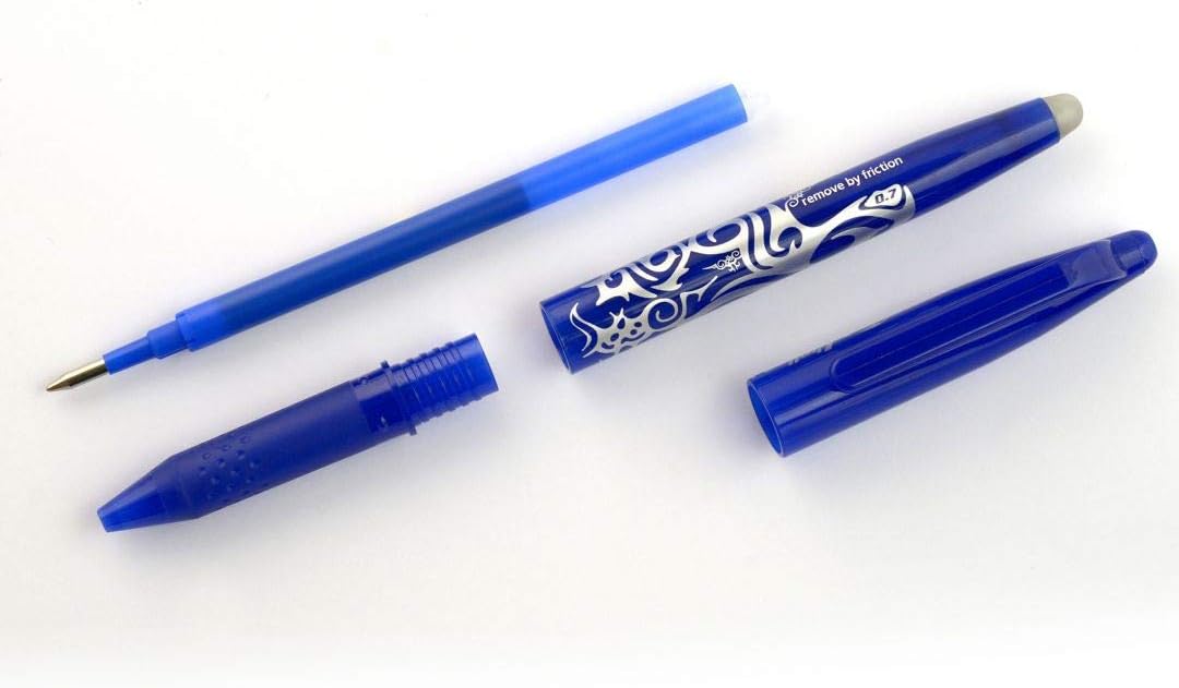Stylo Frixion Ball Noir + 3 Recharges - Effaçable, Écologique – Image 3