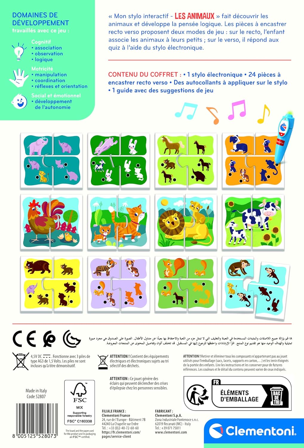 Clementoni | Mon Stylo Interactif Animaux 2+ – Image 3