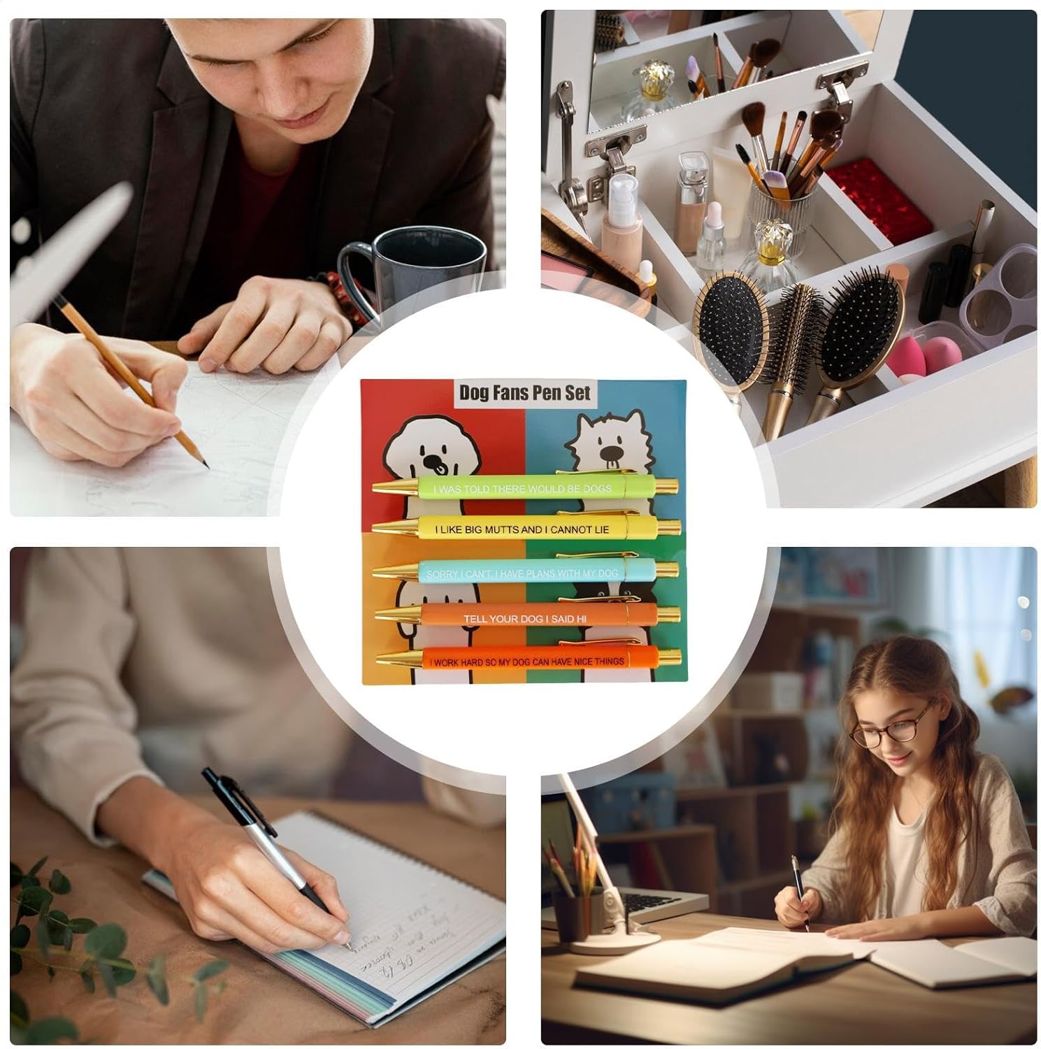 Lot de 5 Stylos Écriture Chiens - Fun & Pratique – Image 4