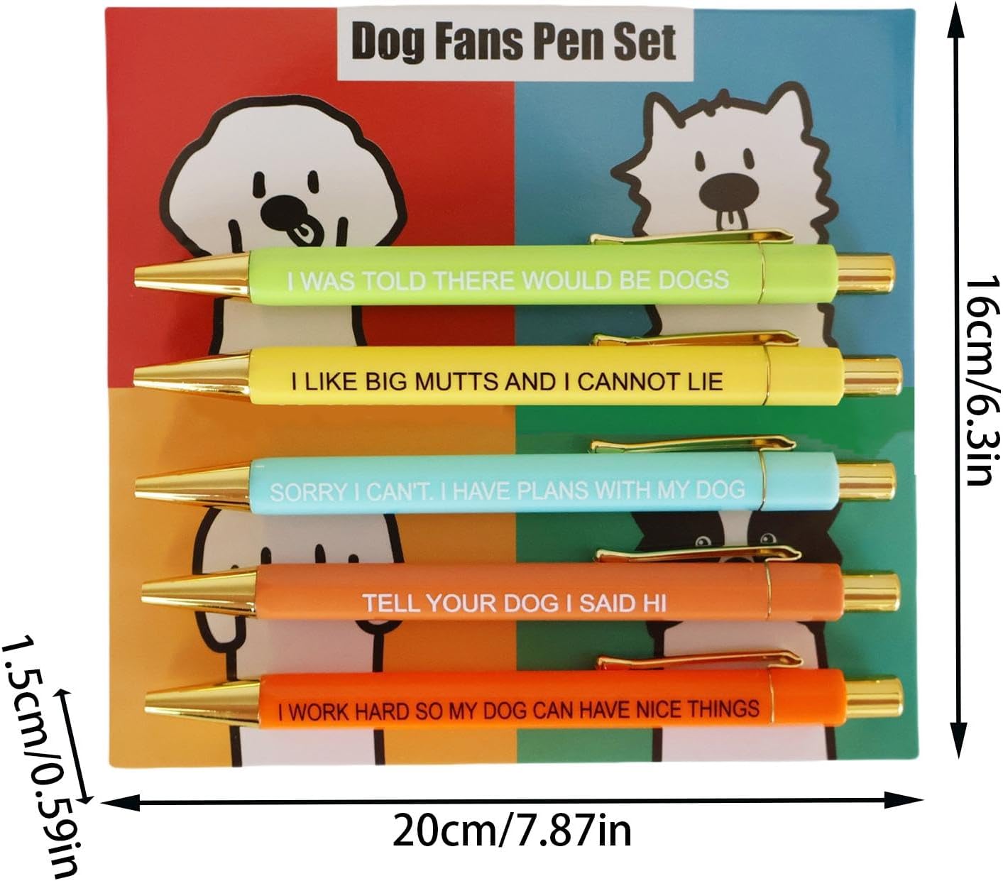 Lot de 5 Stylos Écriture Chiens - Fun & Pratique – Image 5