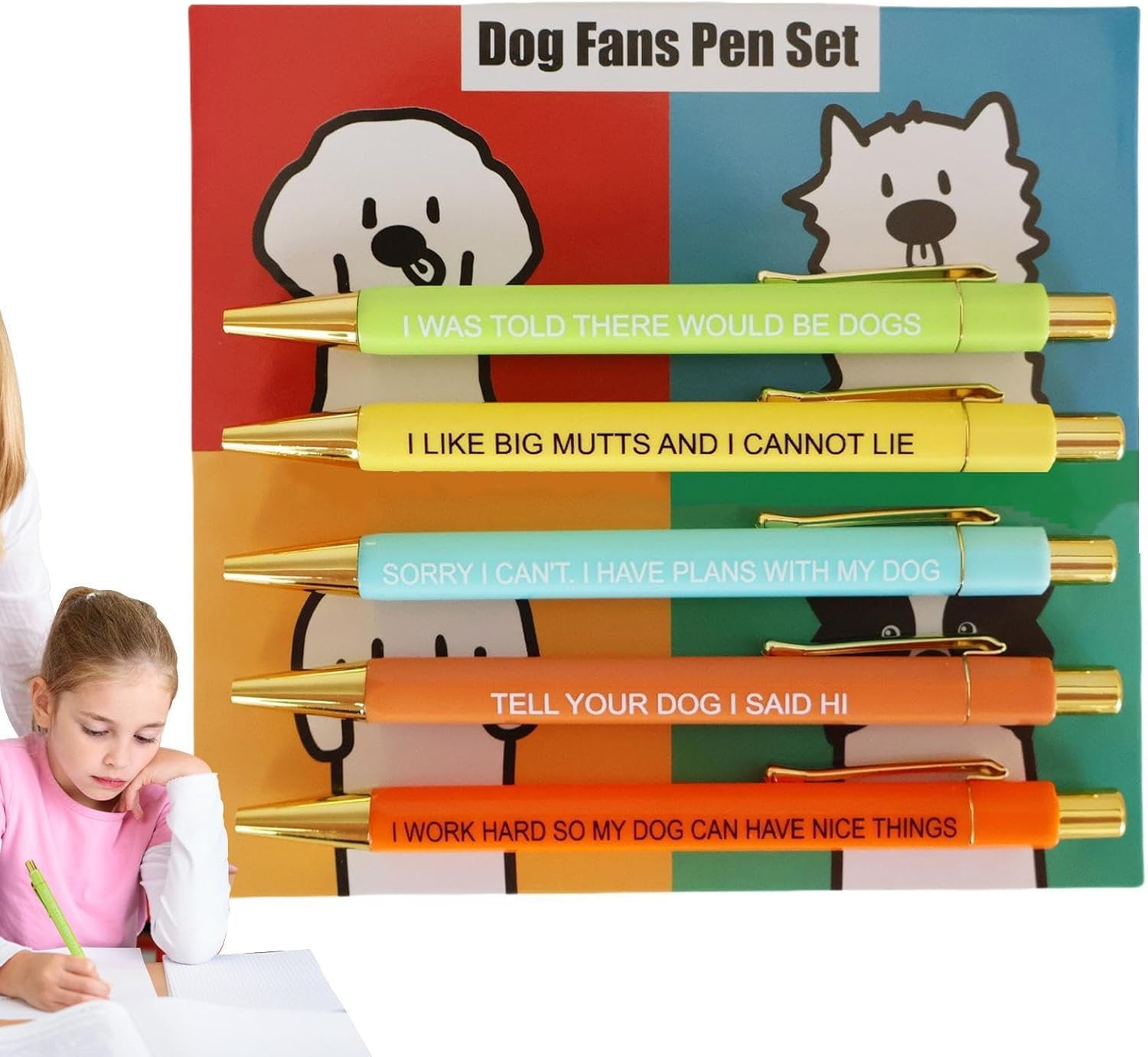 Lot de 5 Stylos Écriture Chiens - Fun & Pratique – Image 8