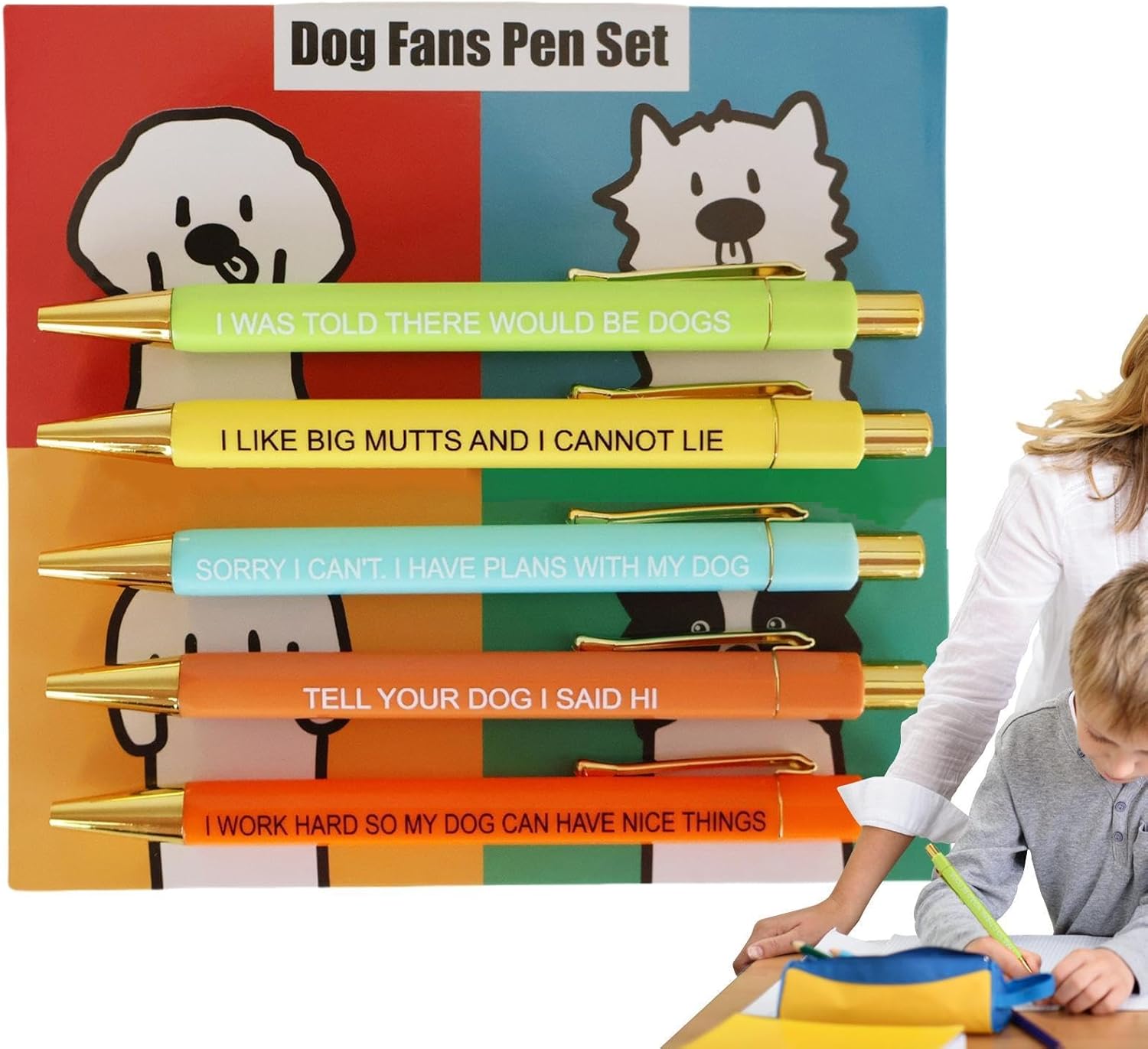 Lot de 5 Stylos Écriture Chiens - Fun & Pratique – Image 9