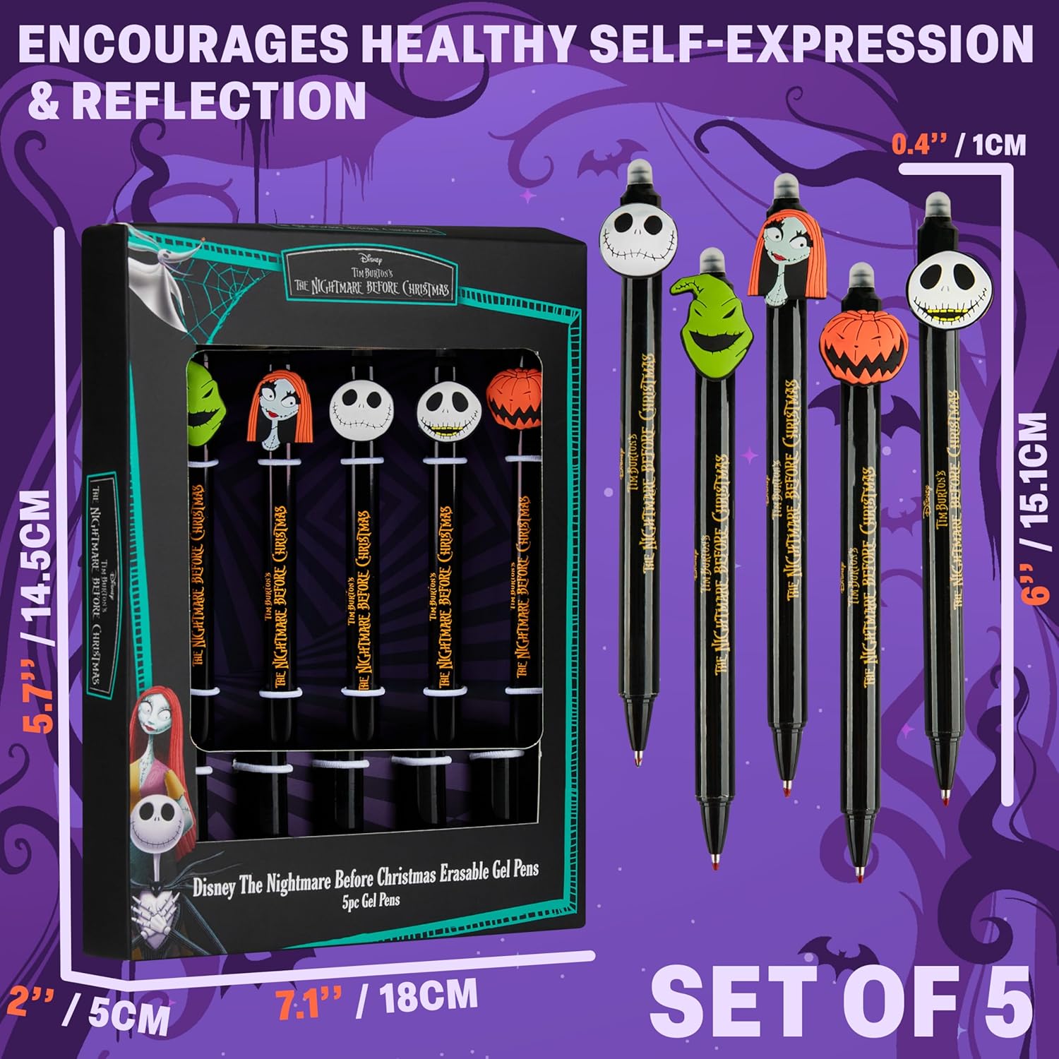 Stylos Effaçables Gel Disney - Lot de 5 – Image 6