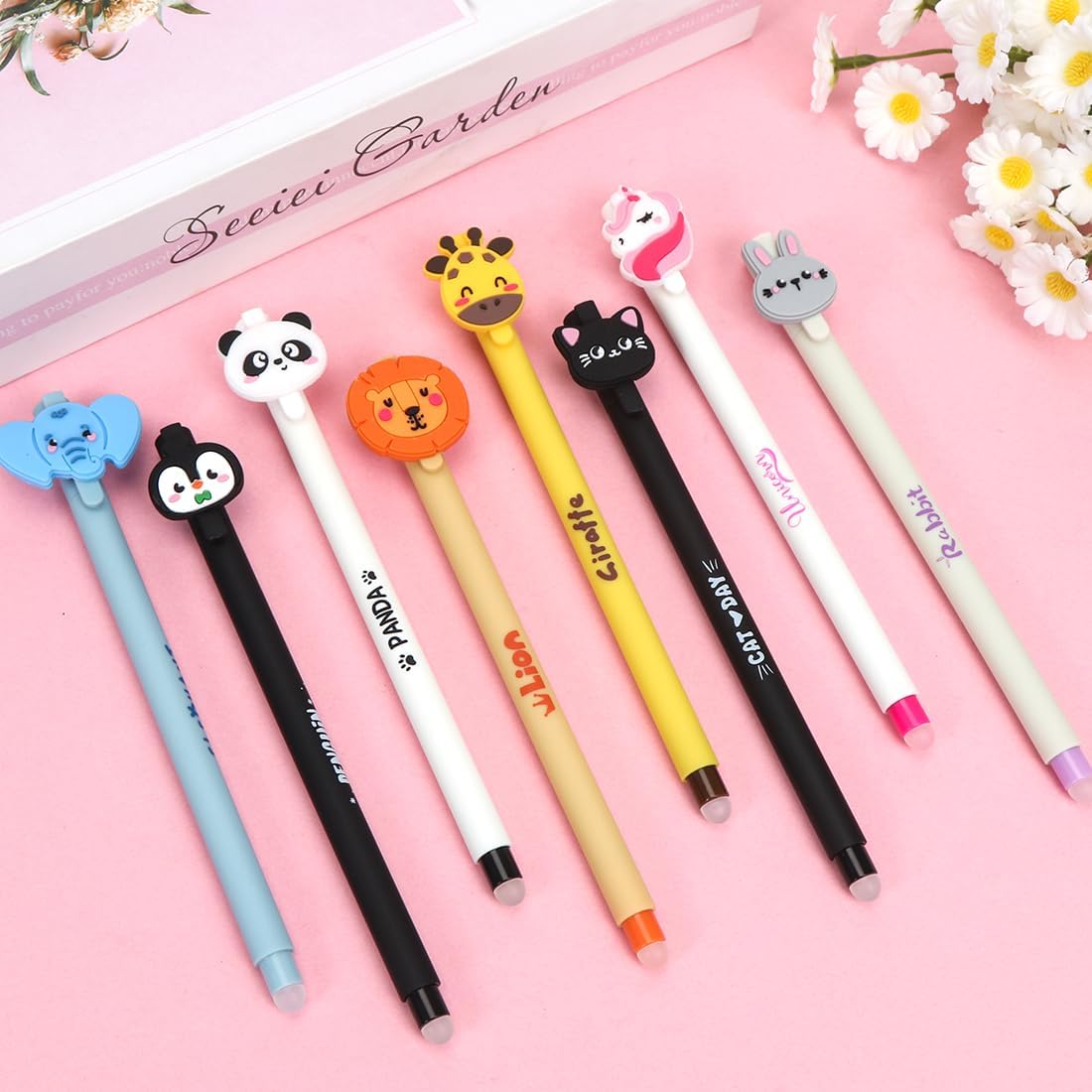 Stylos Gel Effaçables Animaux 0.6mm - 9 Couleurs – Image 4