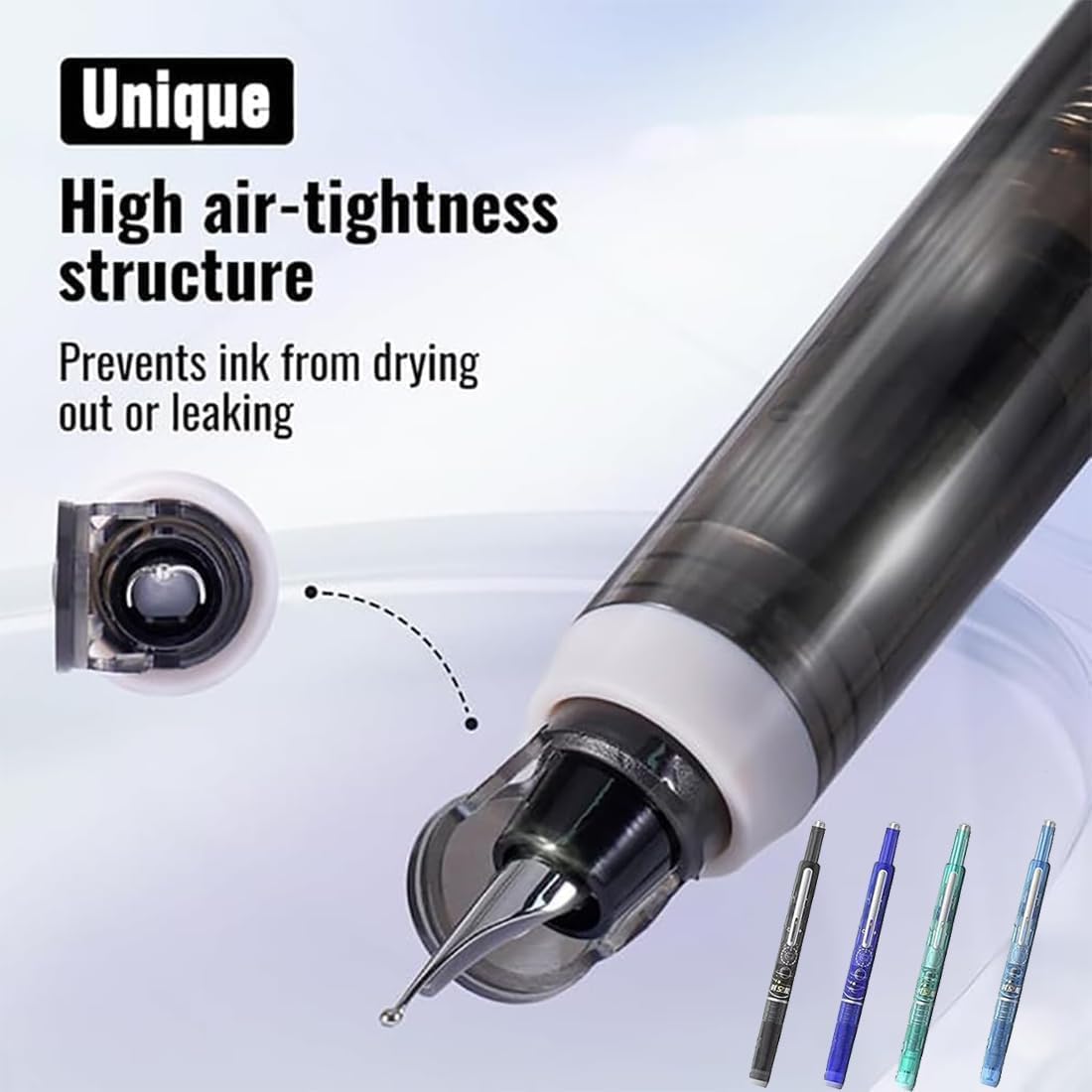 Stylos Plume Rétractables Refill 0.38mm - 5 Cartouches – Image 3