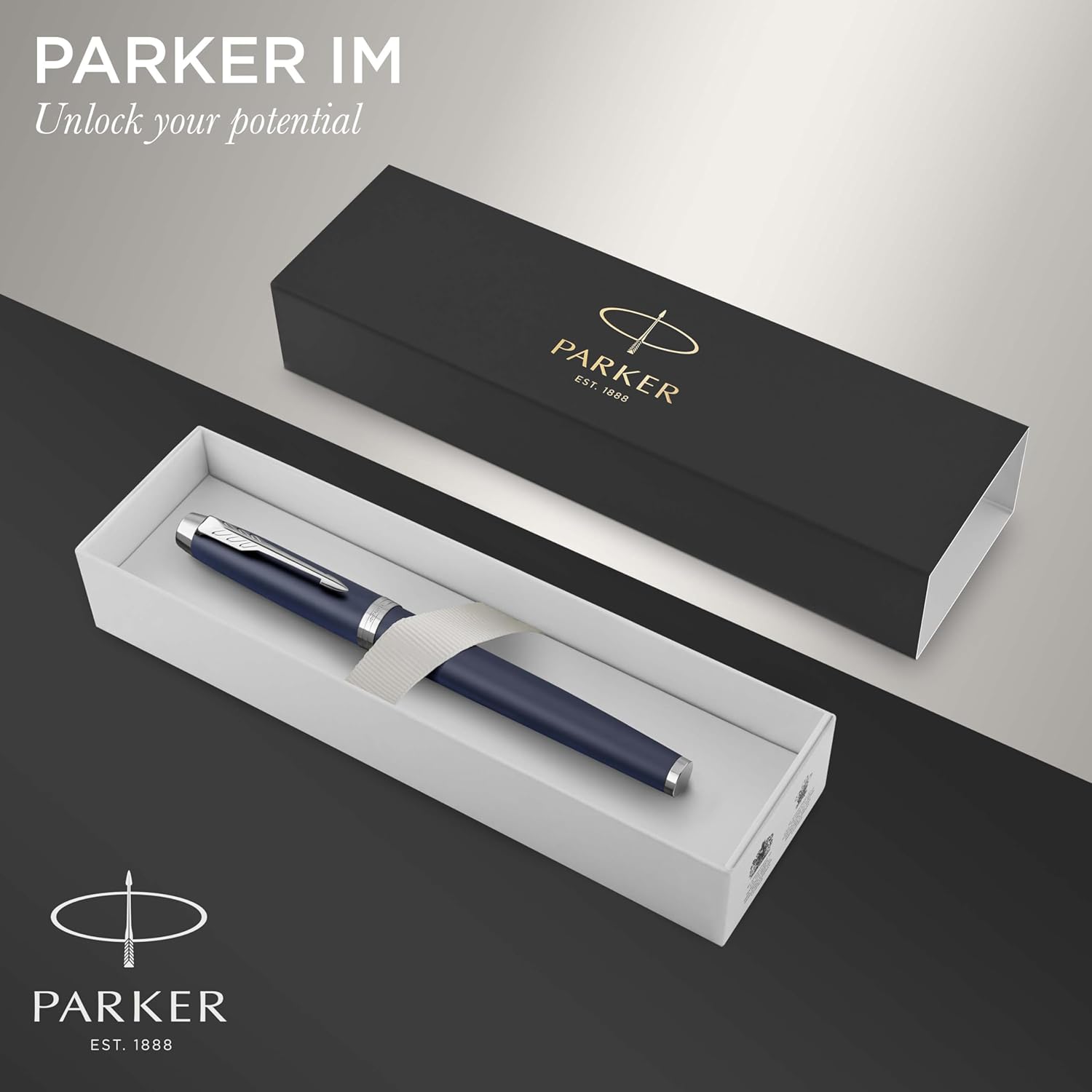 Parker IM Stylo Plume Bleu Mat - Coffret Cadeau – Image 2