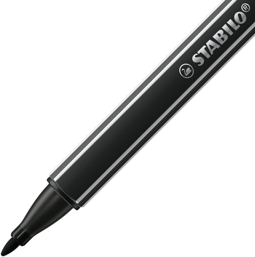 STABILO Lot de 10 Feutres Écriture Noir 0,8 mm – Image 2