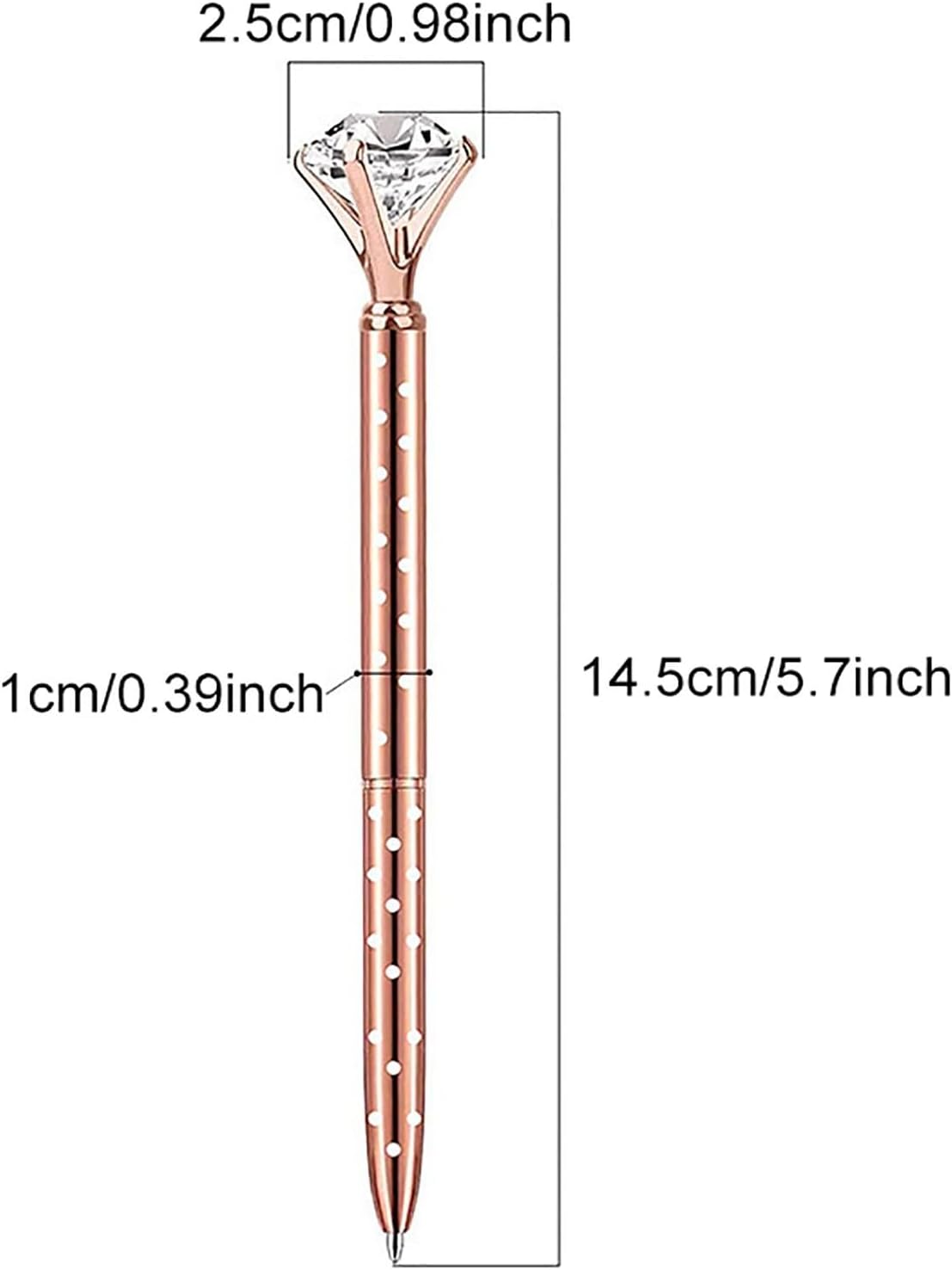 Stylo à bille métal cristal - Original et élégant – Image 3