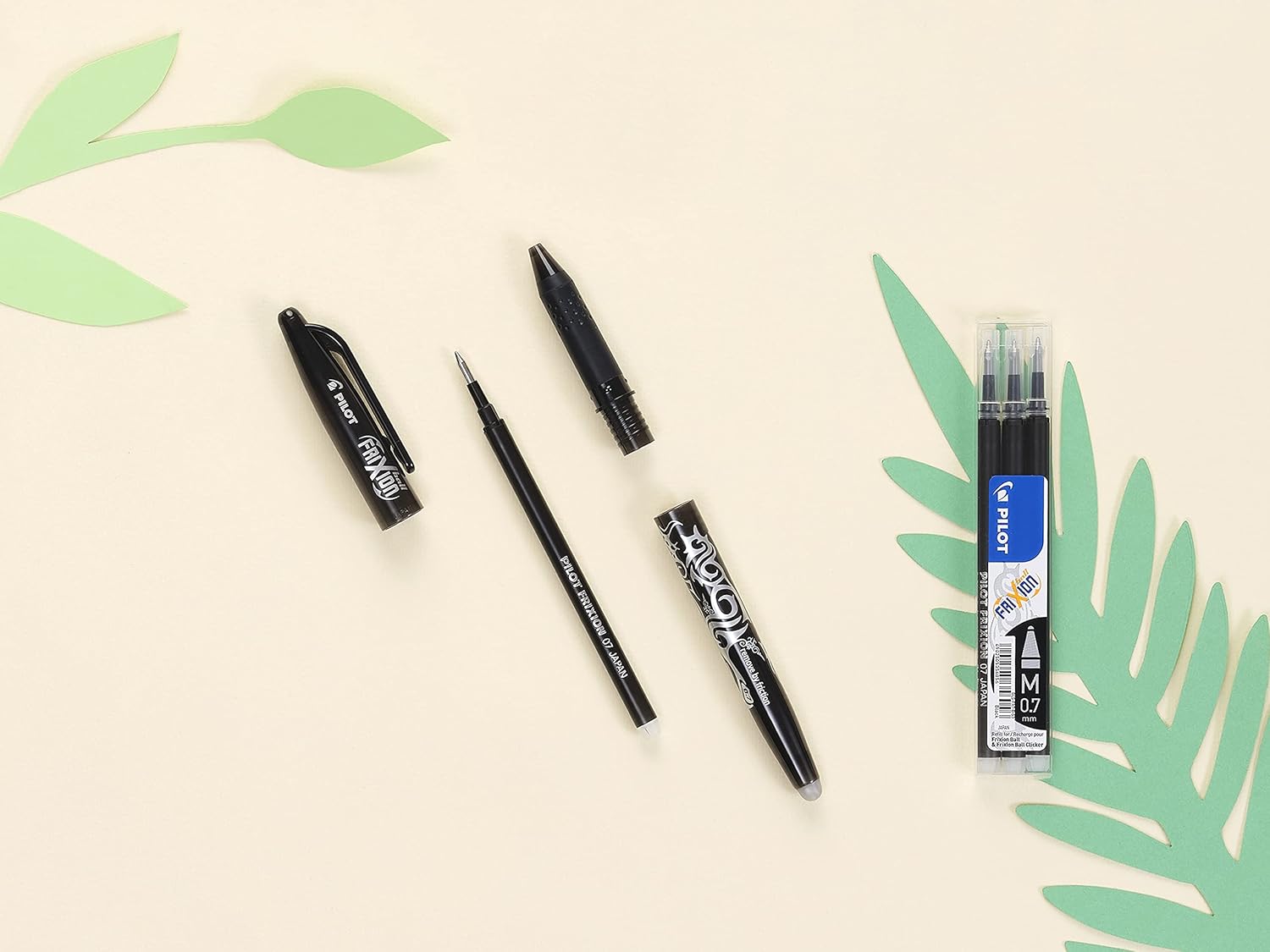 PILOT - 4 Etuis Recharges Stylo Effaçable Noir/Bleu/Rouge/Vert – Image 8
