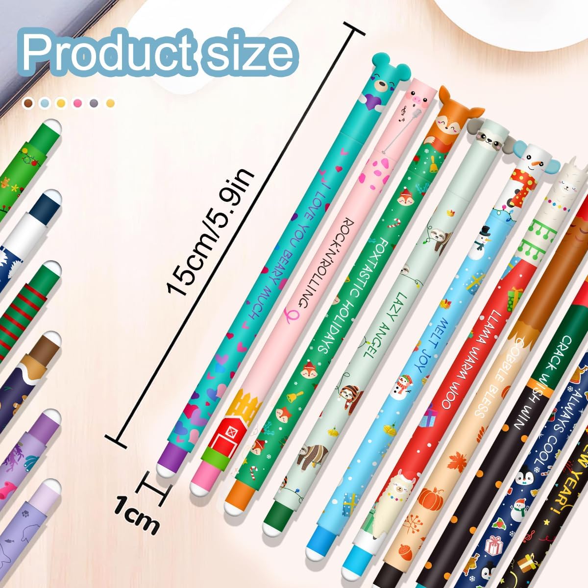 Stylos Gel Effaçables VyxZythron - Noël (16 pièces) – Image 7