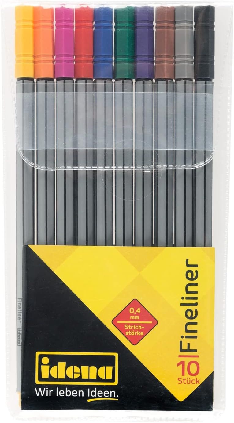 Set de 10 Fineliners dans Étui - 0,4 mm – Image 4