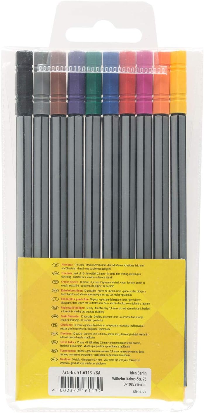 Set de 10 Fineliners dans Étui - 0,4 mm – Image 6