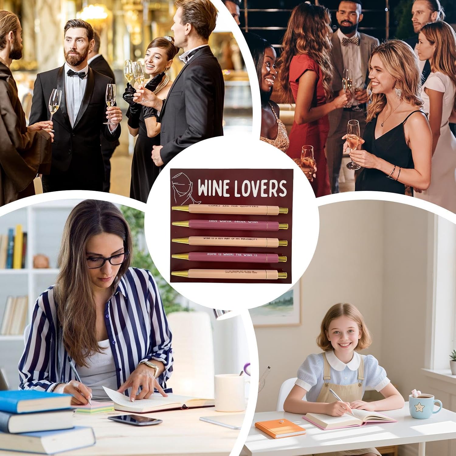 Stylos à Bille Drôles - 5 Pièces Originales – Image 4