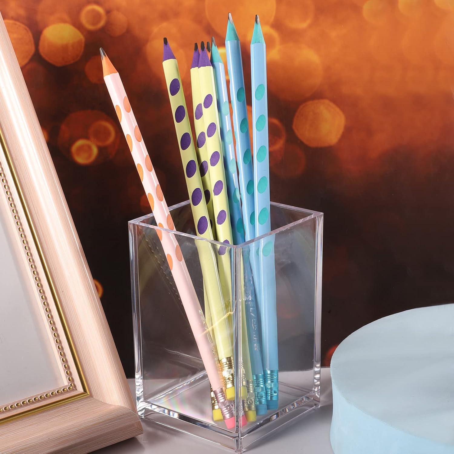 Pot à Crayons Transparent XREE - Organiseur de Bureau – Image 3