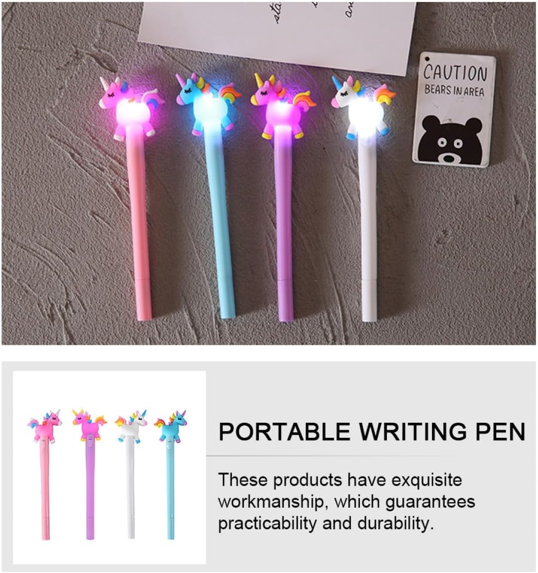 Stylos à Bille Lumineux Colorés - Lot de 4 – Image 6