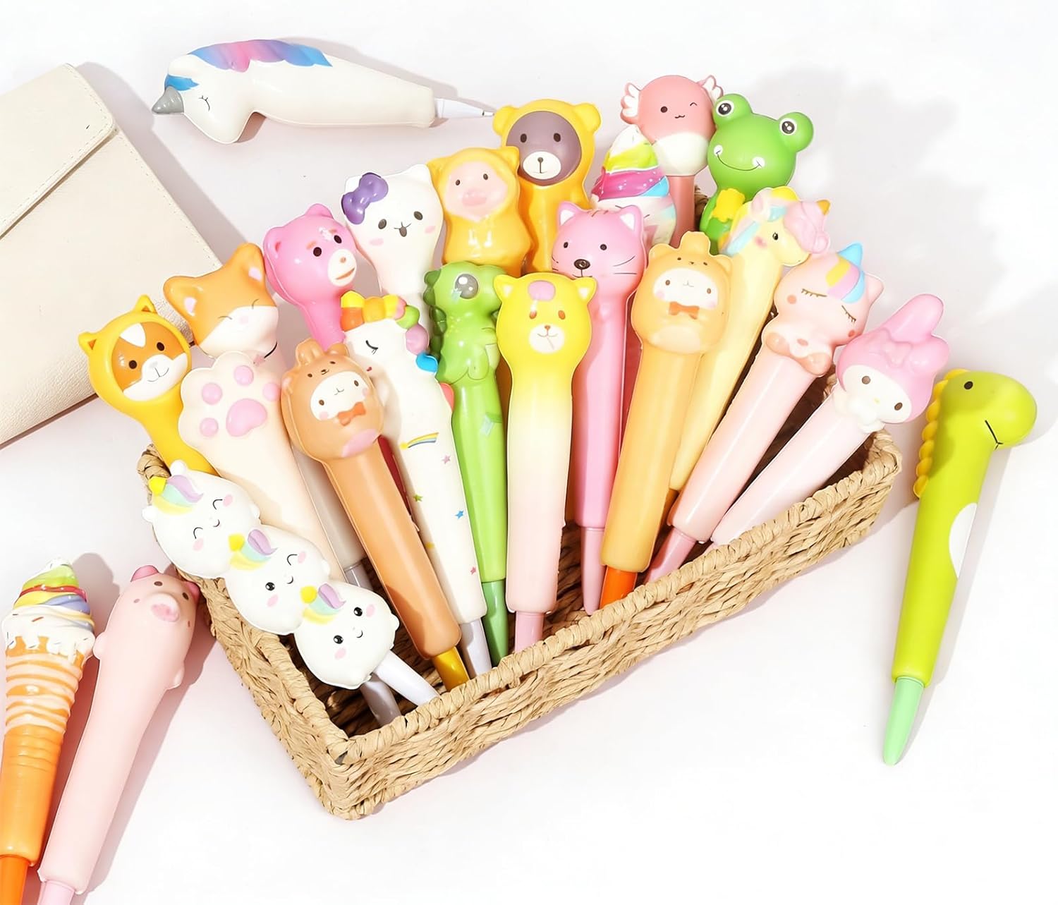 24 Stylos Gel Anti-stress – Cadeaux Anniversaire Enfants