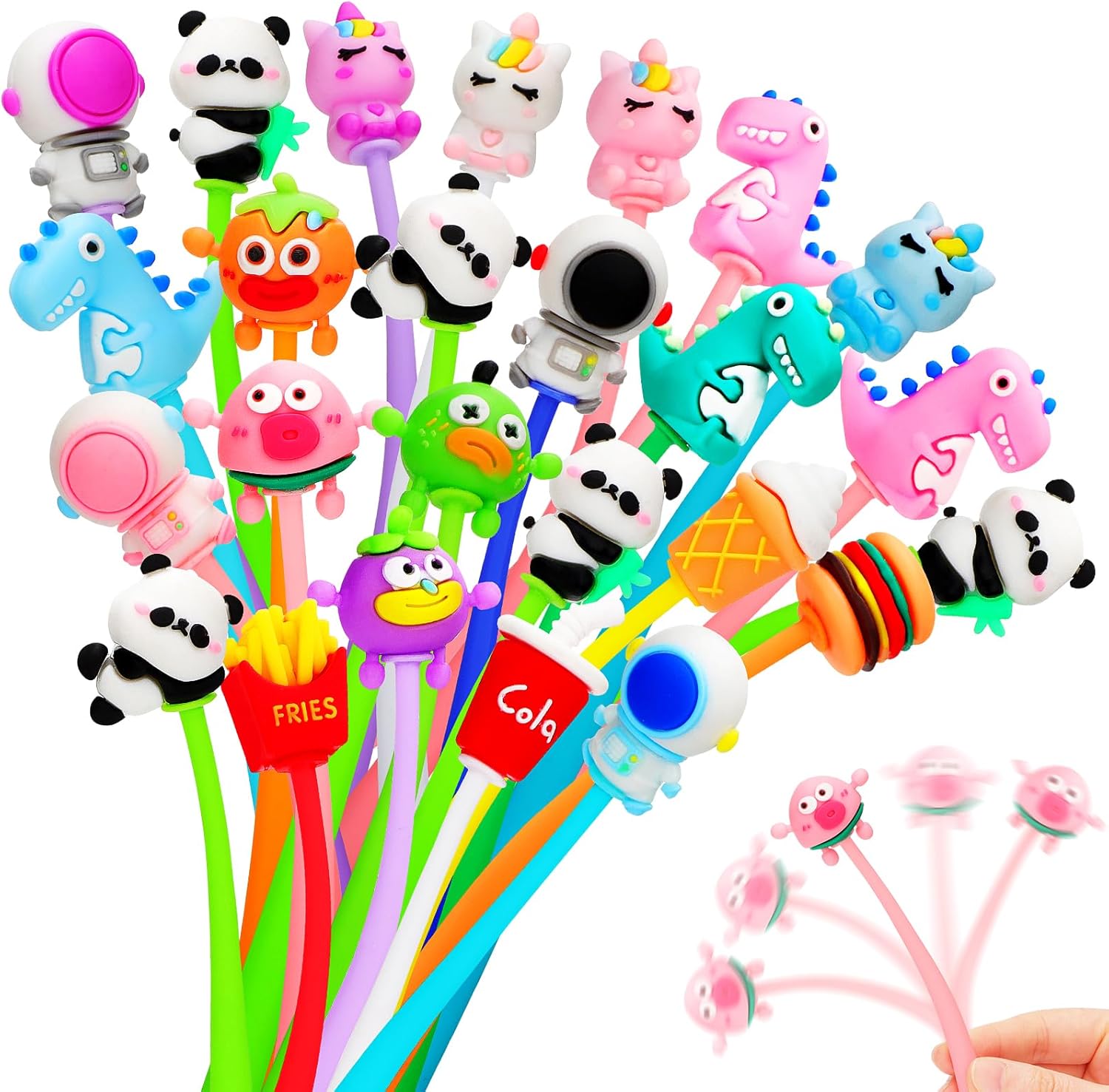30 Stylos Kawaii Anti-Stress - Cadeau Anniversaire Enfant