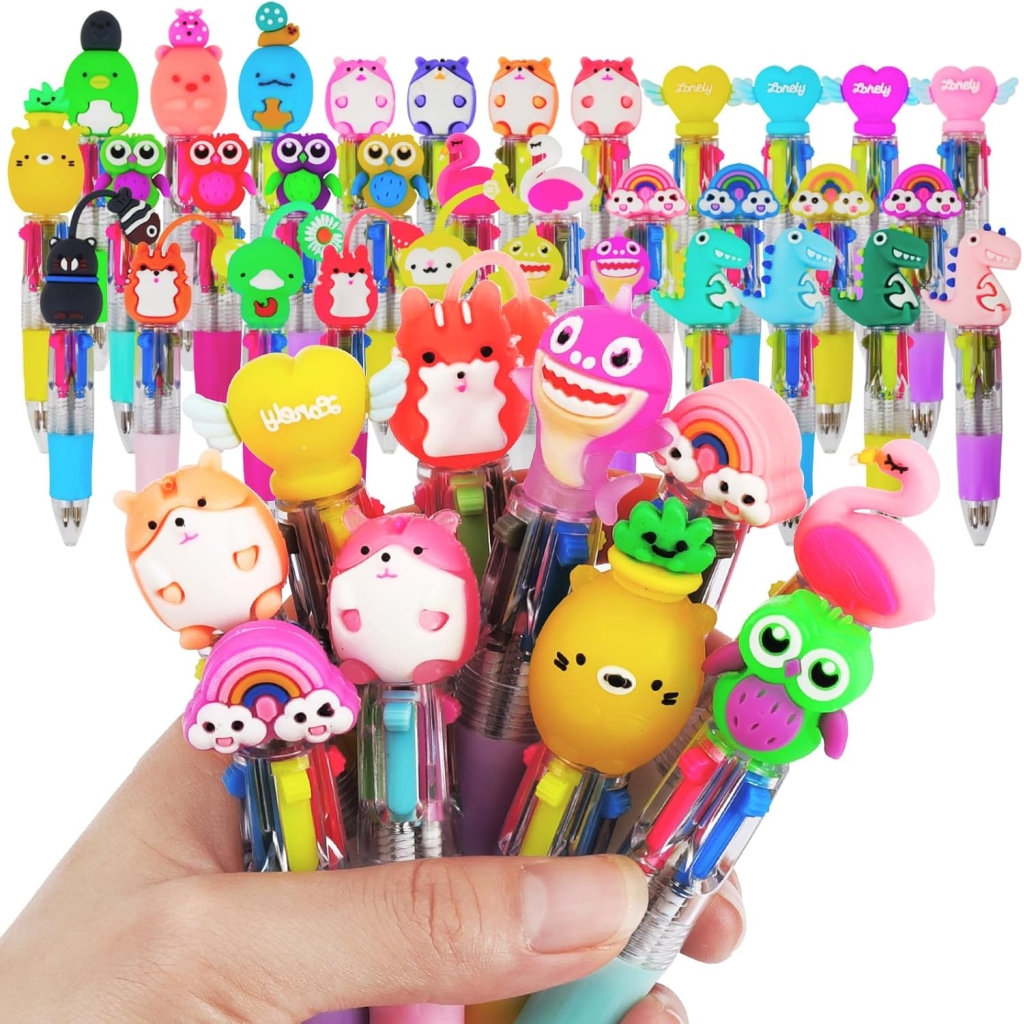 33 Stylos Bille 4 Couleurs pour Enfants