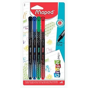 4 Feutres Graph&rsquo;Peps Deco – Pointe Fine