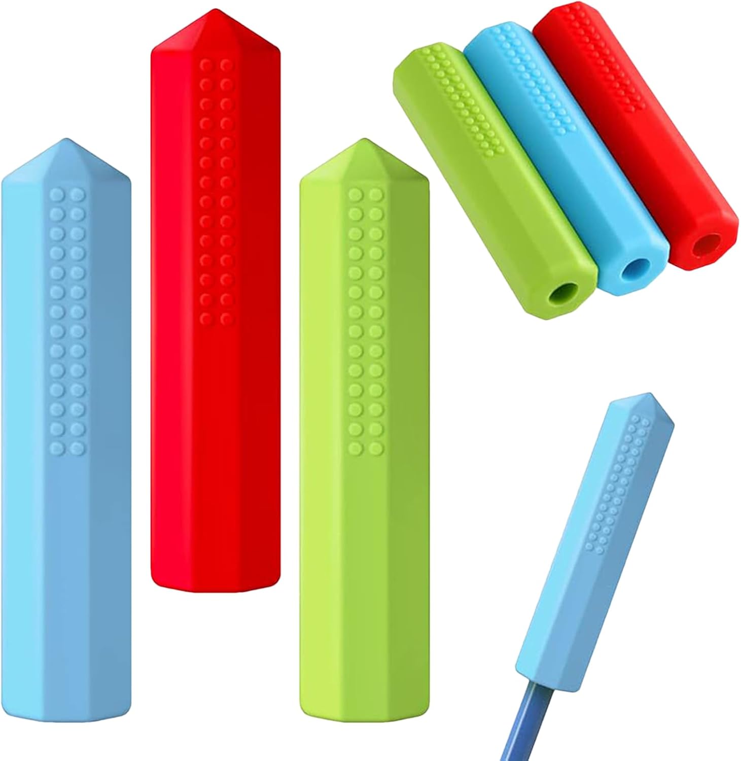 6 Crayons Sensoriels Colorés à Mâcher