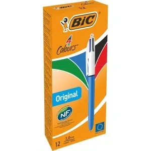 BIC 4 Couleurs Original - Stylos Rétractables (Boîte de 12)