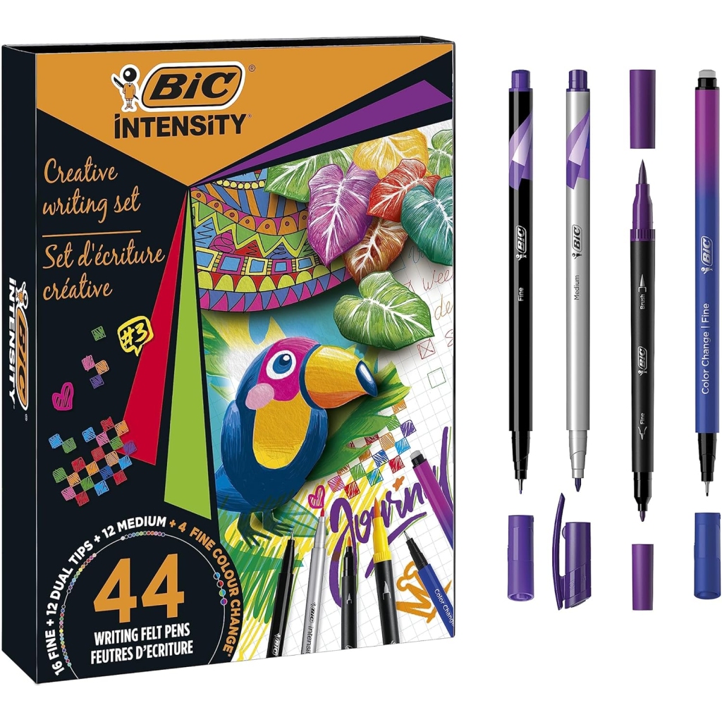 Stylos BIC Intensity Kit Créatif Premium 44 Outils Colorés